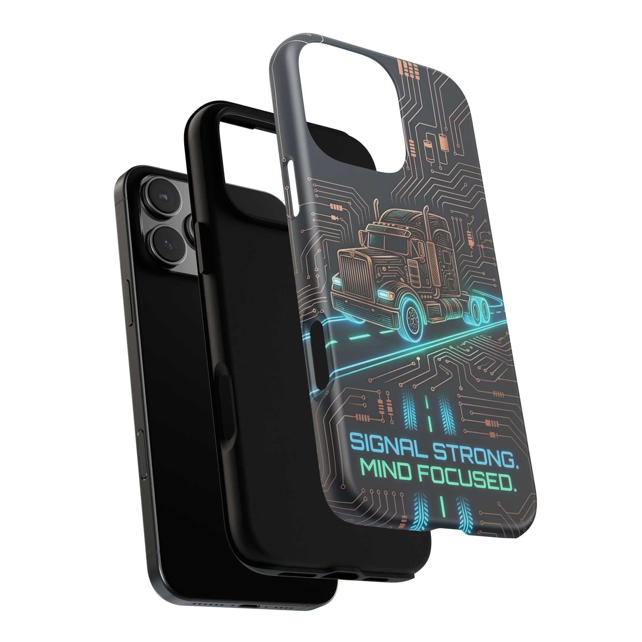 Truck Driver Gamer Phone Case — “Real Life. No Pause Button.”