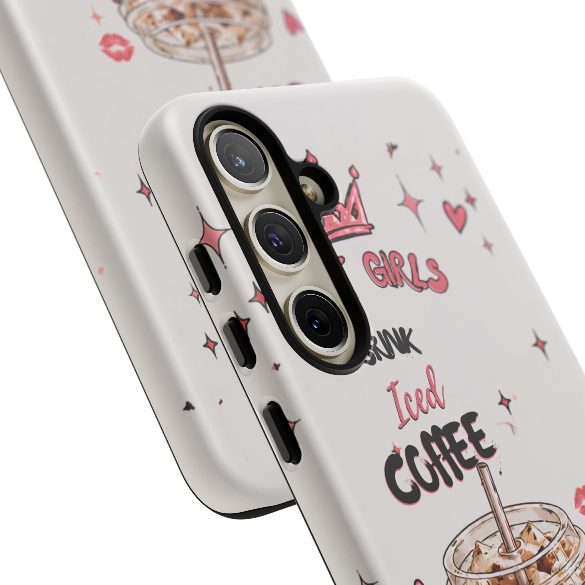 Iced Coffee Phone Case — "Hot Girls Drink Iced Coffee" Cute Girly Protective Case
