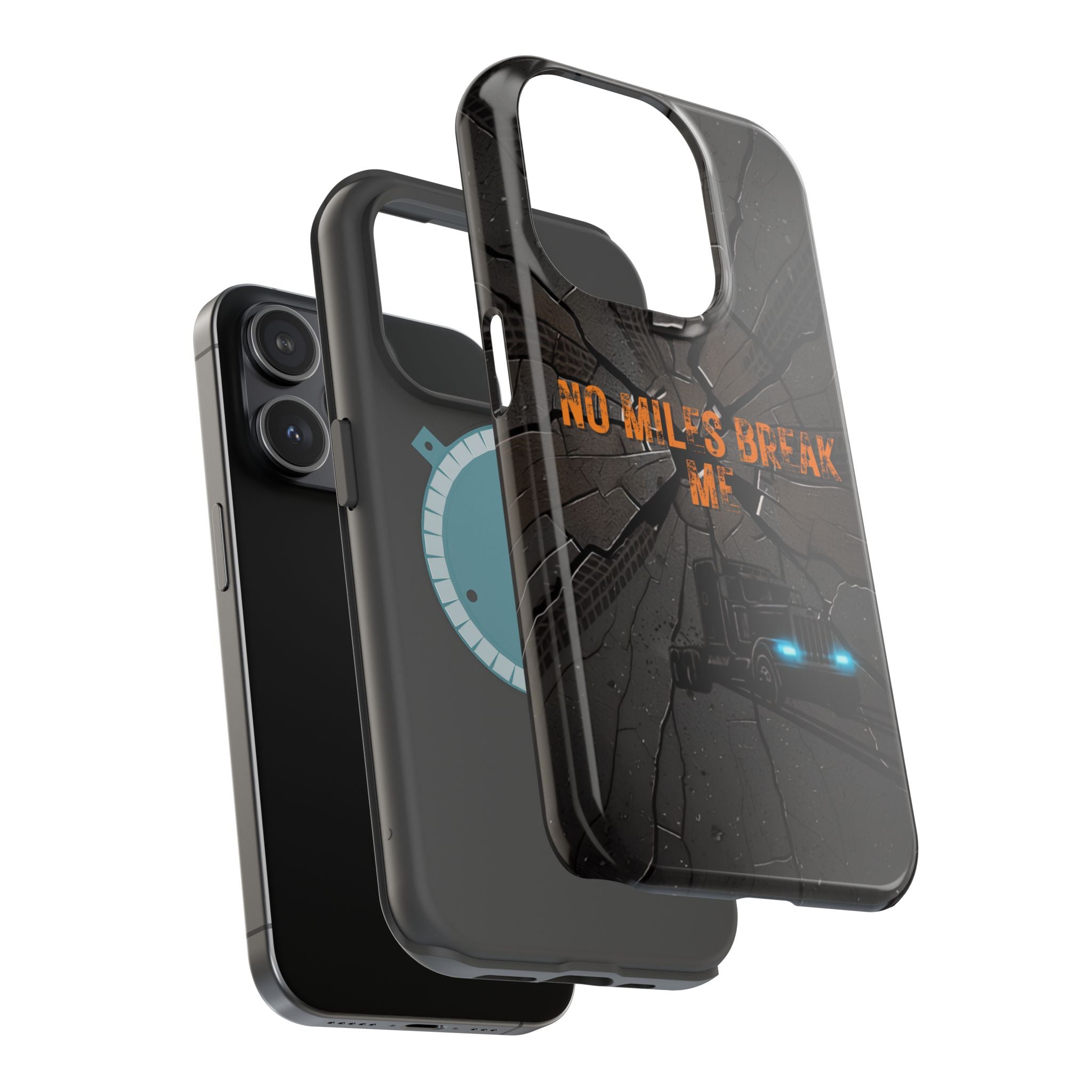 Phone Case — Fiery Semi Truck Magnetic Impact-Resistant Case