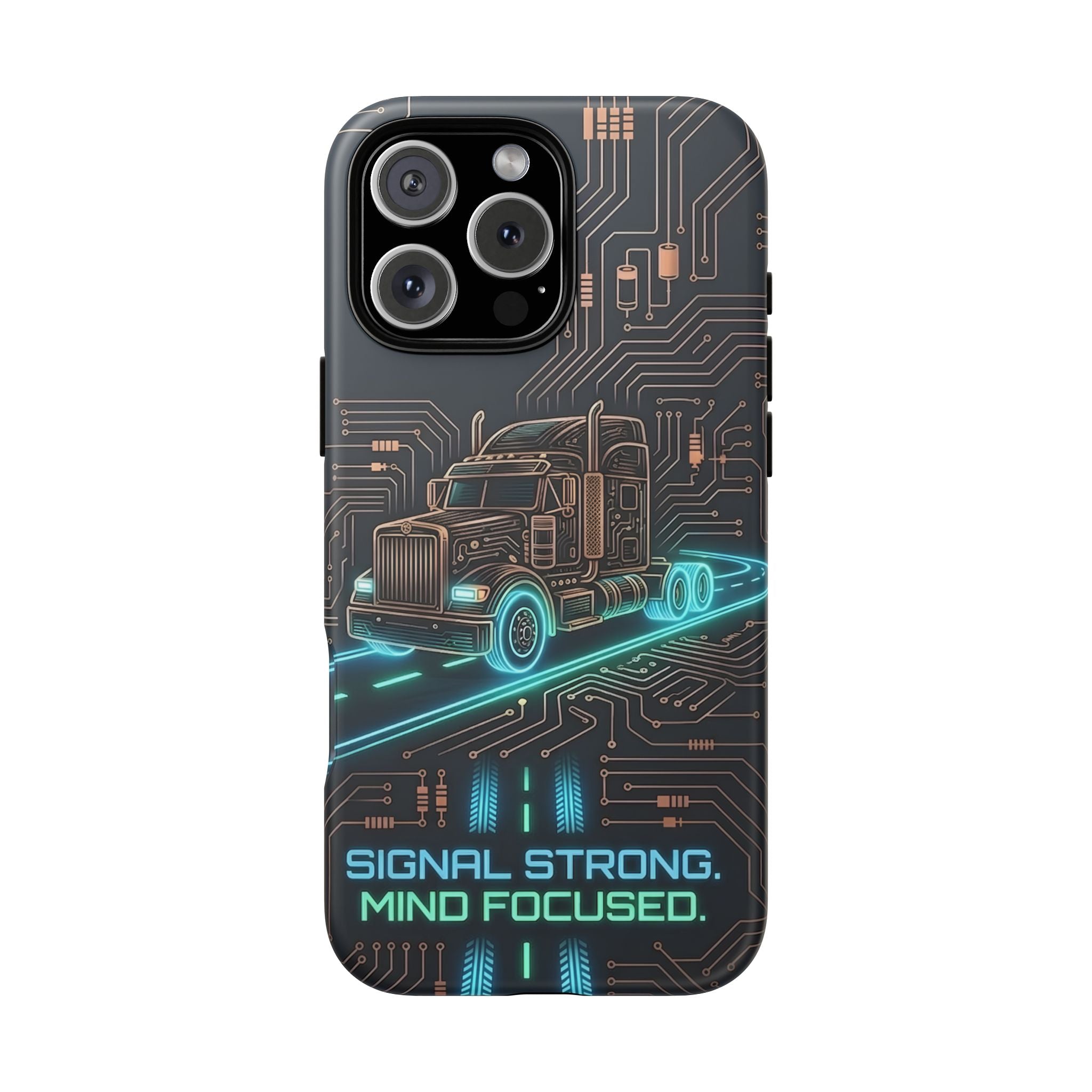 Truck Driver Gamer Phone Case — “Real Life. No Pause Button.”