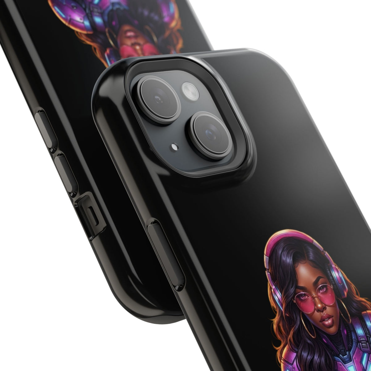 Gamer Girl Cyber Armor Phone Case — Impact‑Resistant Protective Cover