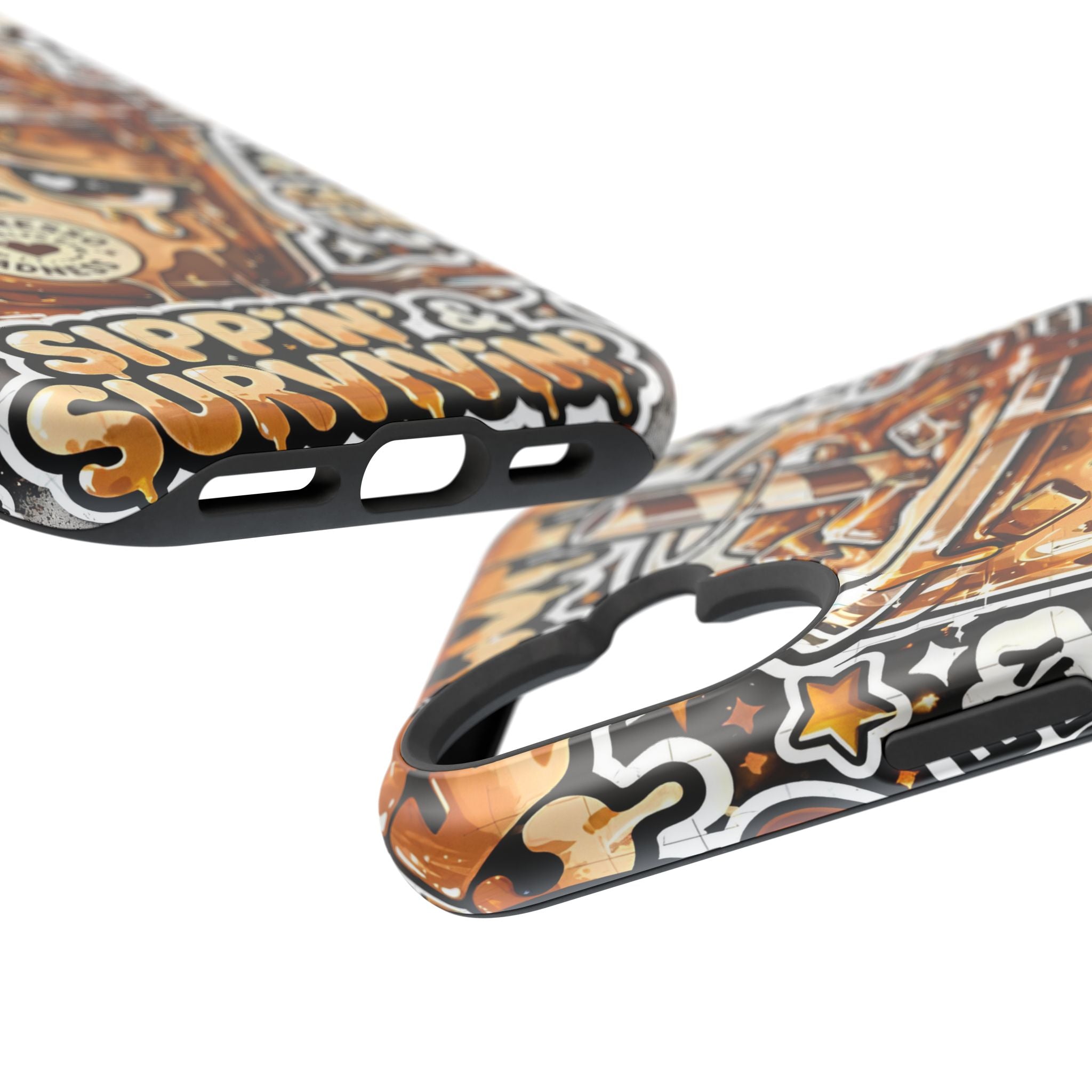 Iced Coffee Phone Case — “Sippin' & Survivin'” Magnetic Impact-Resistant Case