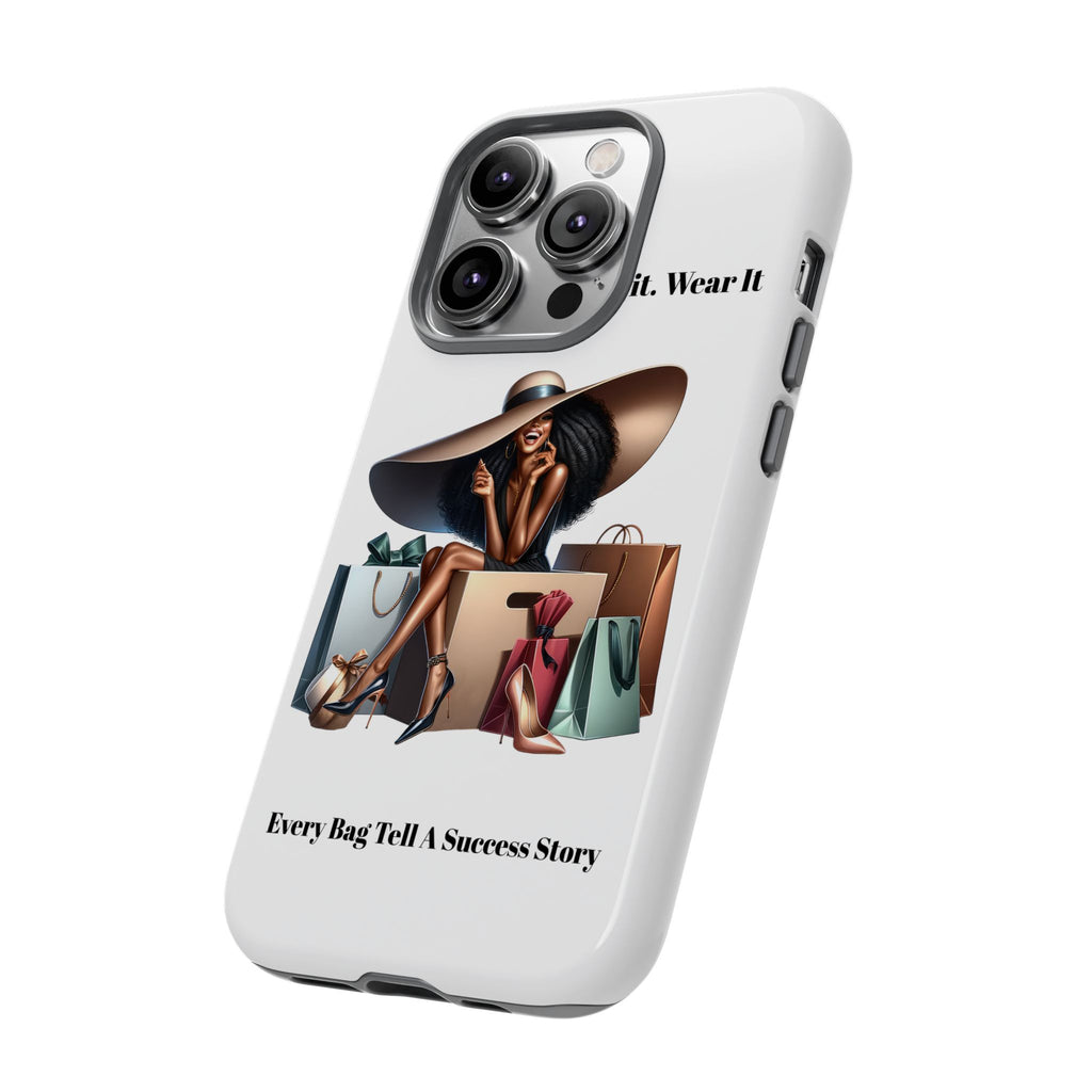 Phone Case - "Manifest It. Earn It. Wear It." Chic Shopper Design