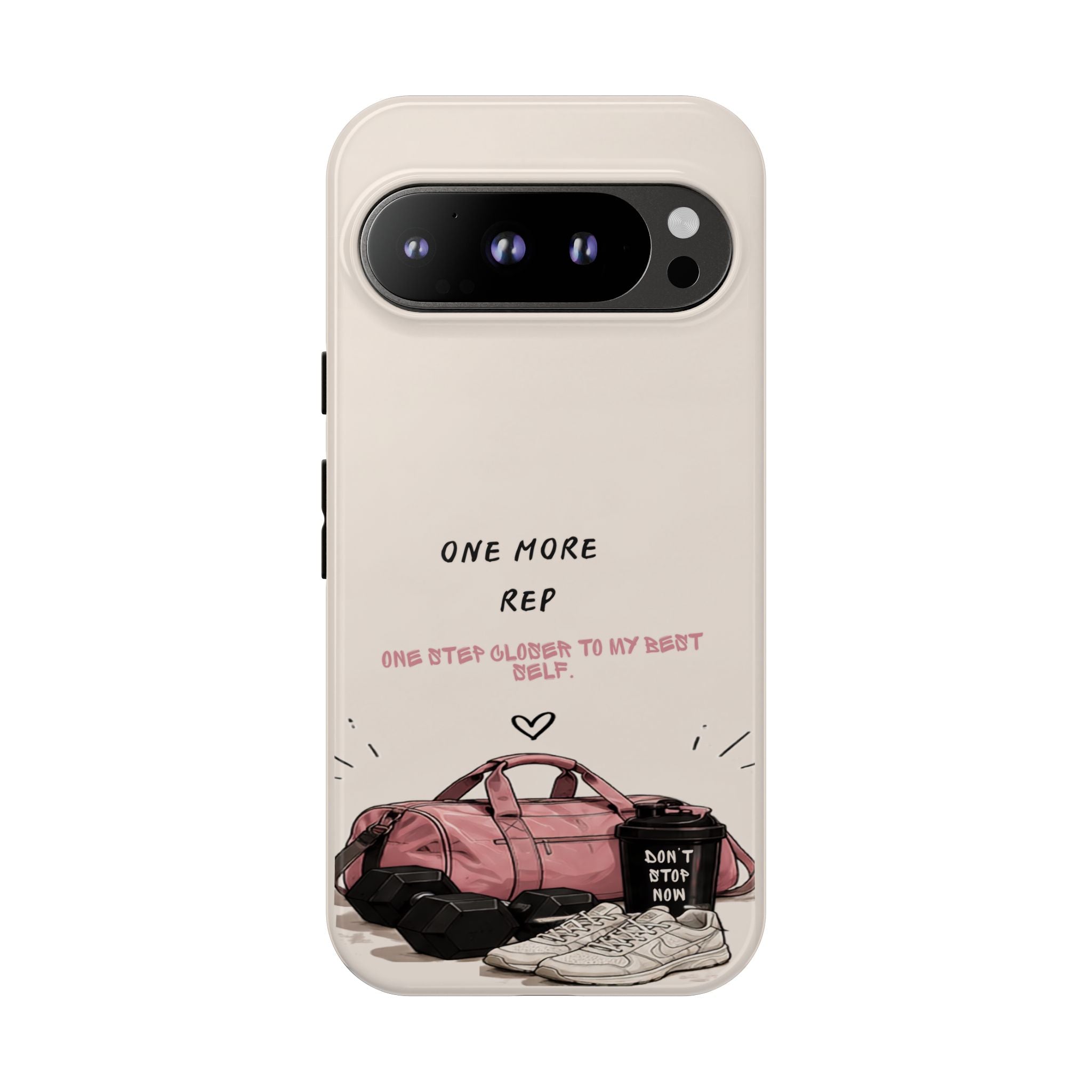 Gym Phone Case — "One More Rep" Workout Duffle & Sneakers Protective Case