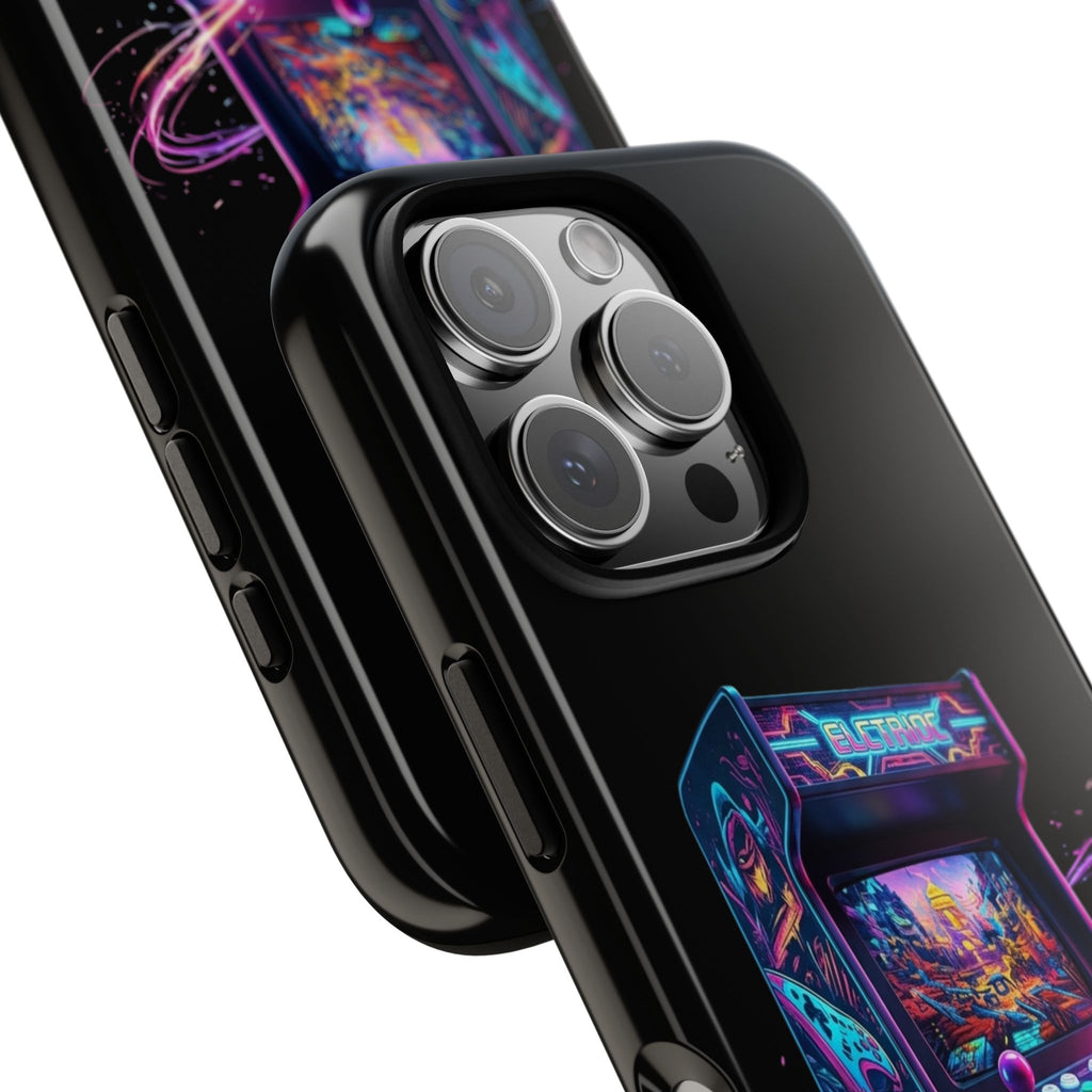 Retro Arcade Phone Case — Neon Gaming Controller Design