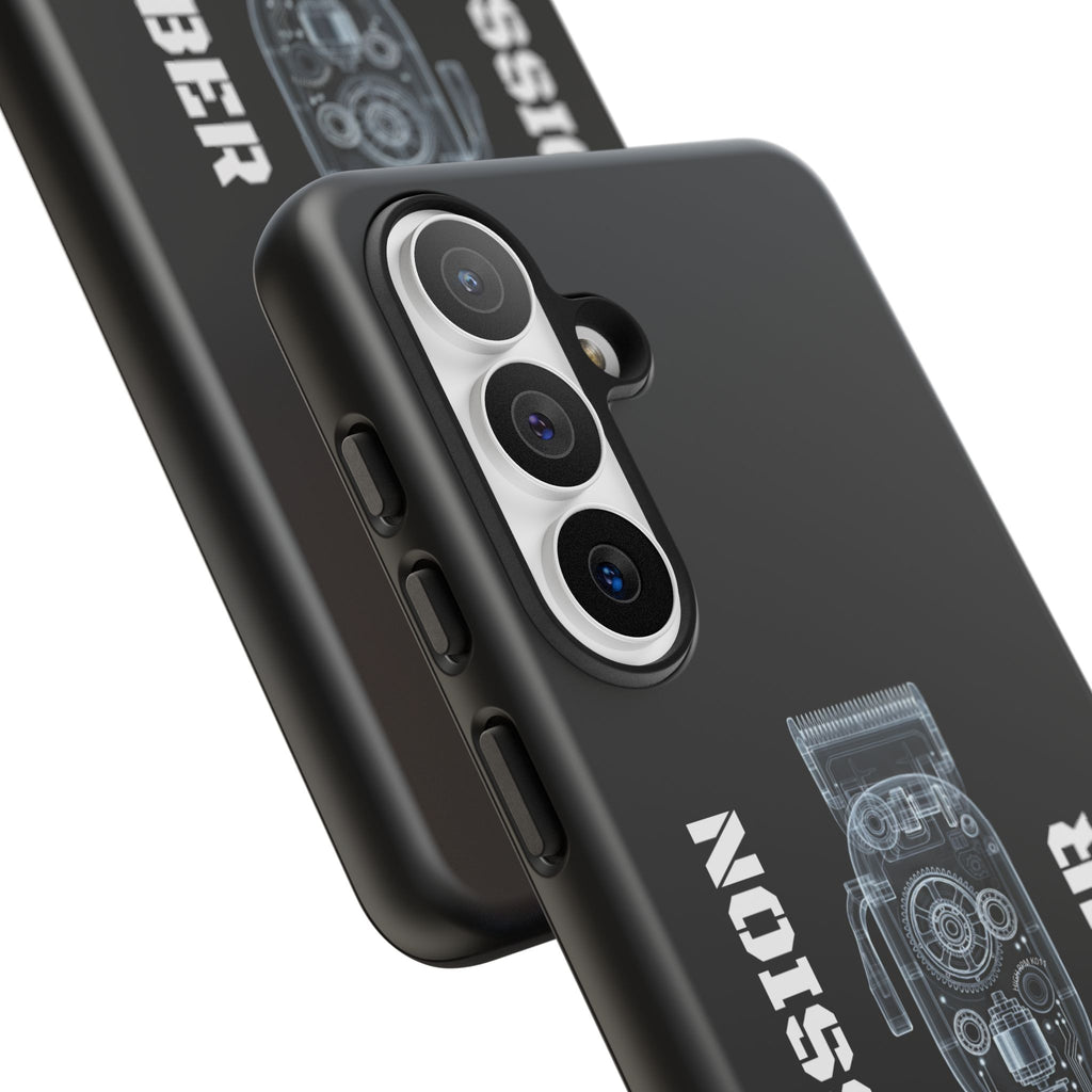 Barber Clip Cord X‑Ray Tough Phone Case – Professional Barber Gift