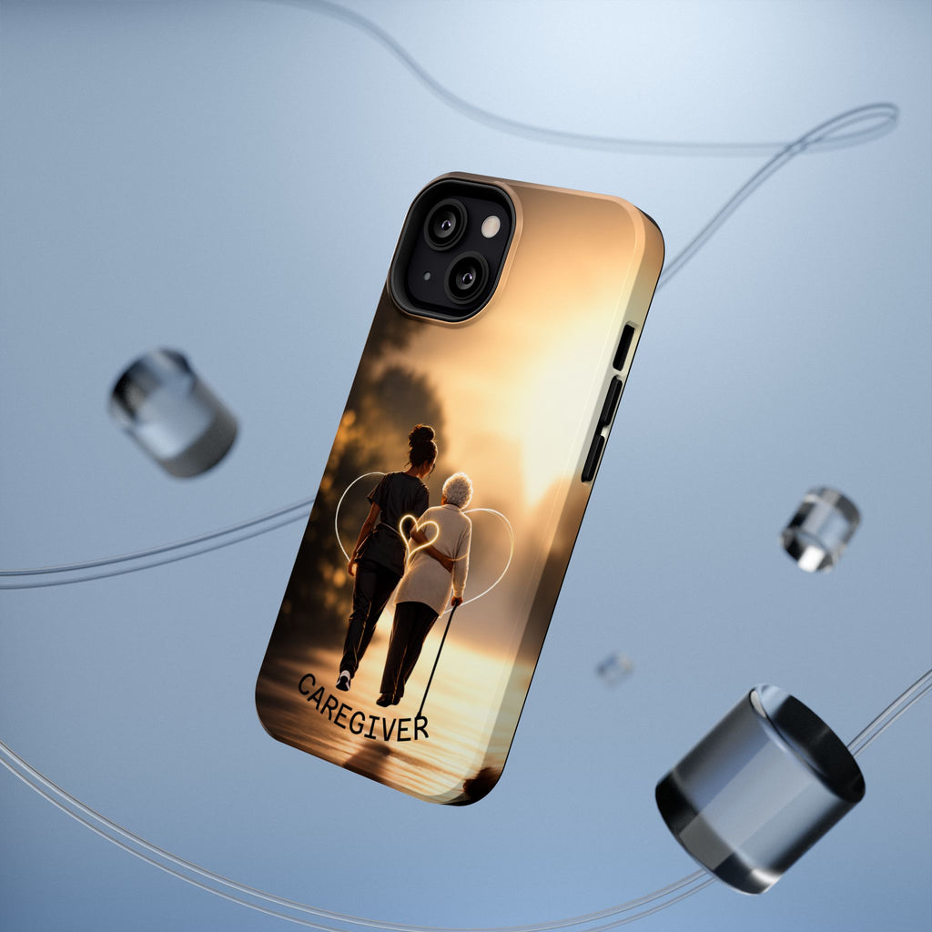 Caregiver Phone Case — Impact-Resistant Protective Case with Heart Design