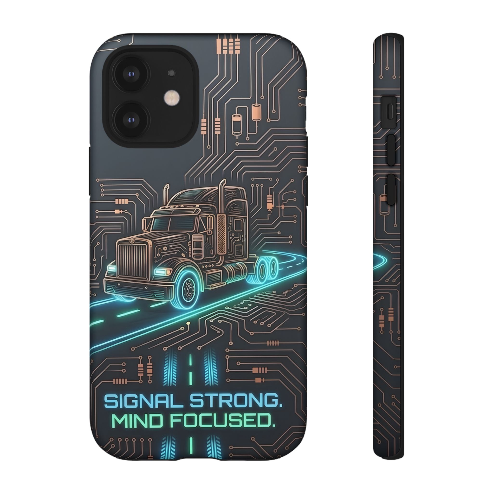 Truck Driver Gamer Phone Case — “Real Life. No Pause Button.”