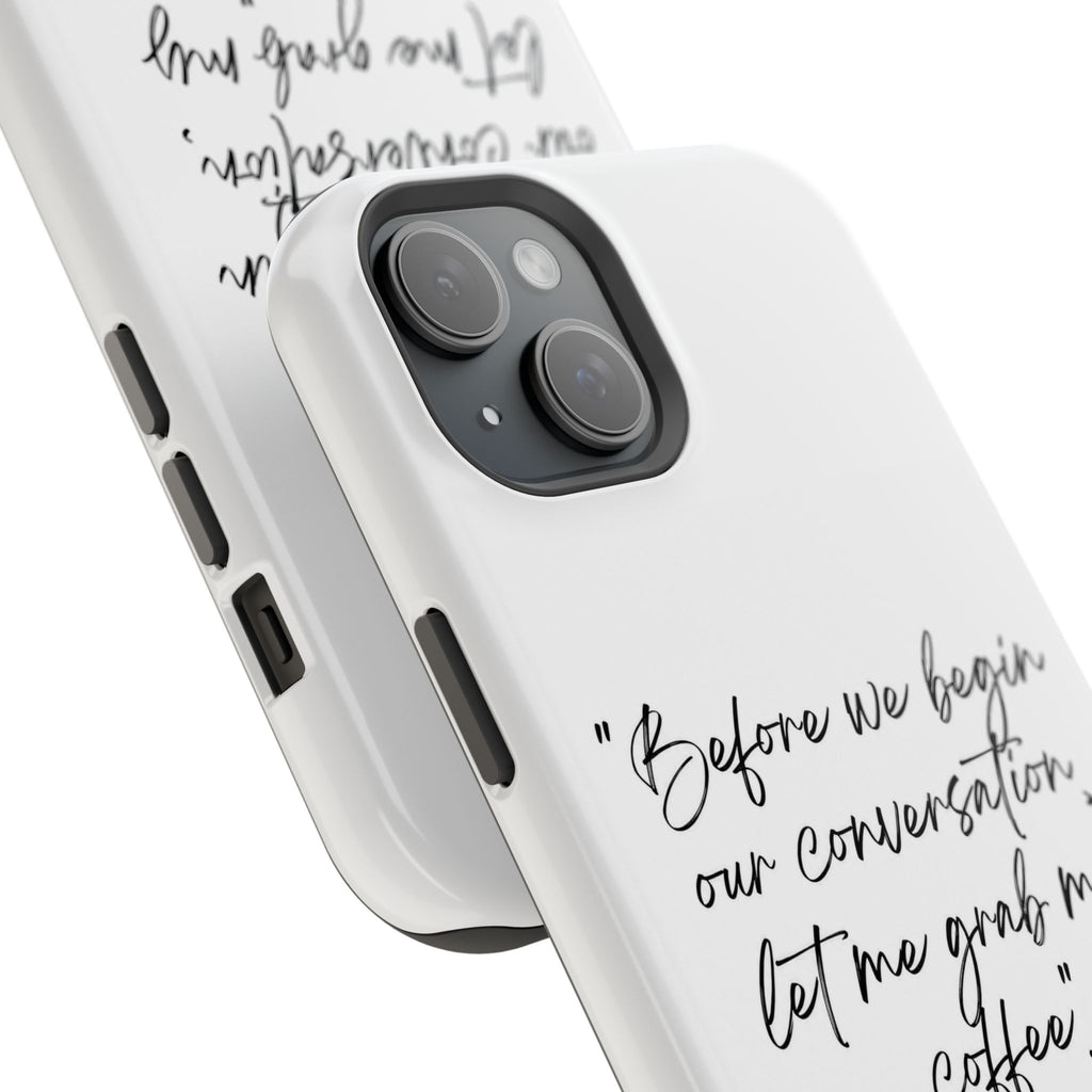 Coffee Quote Magnetic Impact-Resistant Phone Case
