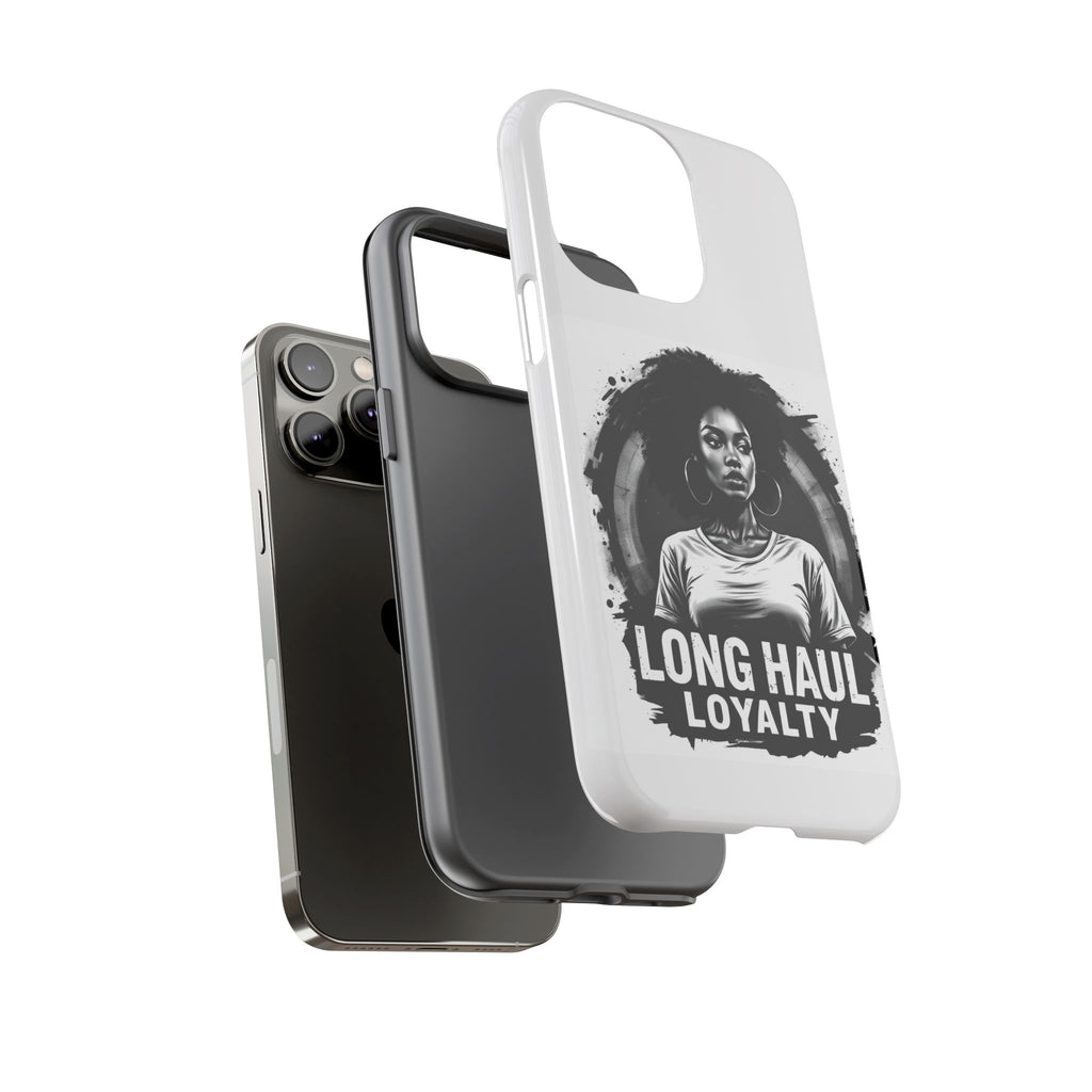 Phone Case — "Long Haul Loyalty" Black & White Portrait Protective Case