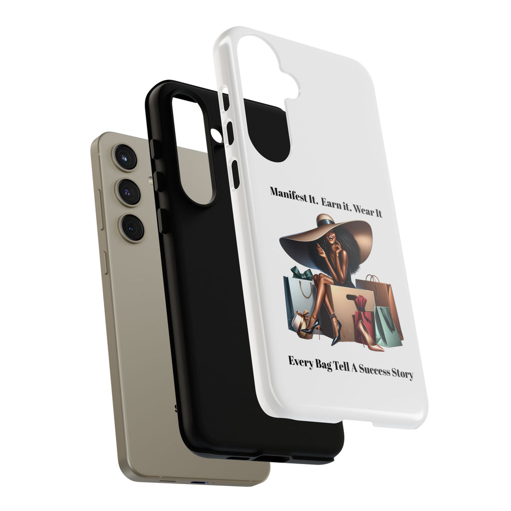 Phone Case - "Manifest It. Earn It. Wear It." Chic Shopper Design