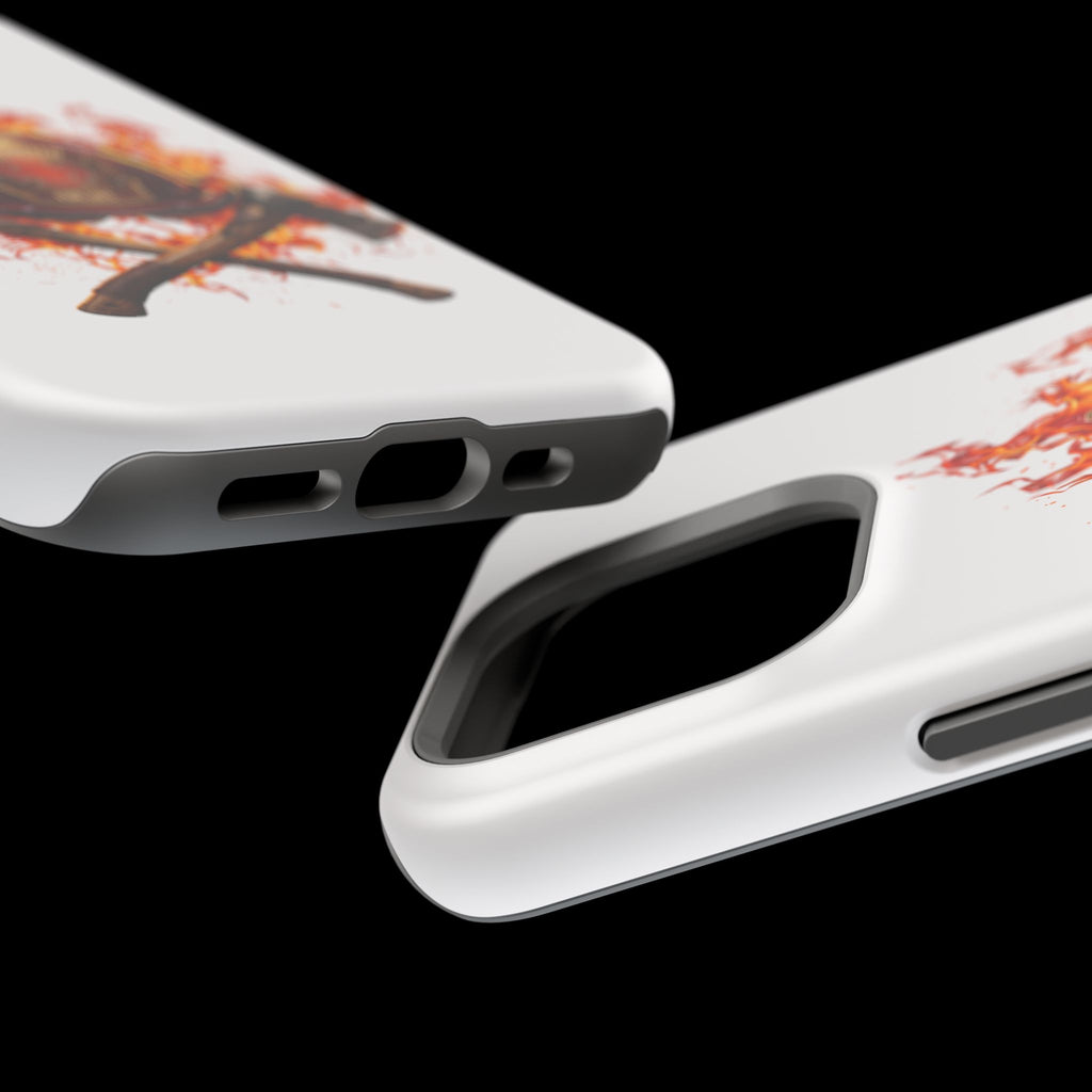 Firefighter Helmet Flames Phone Case — Station 117 Magnetic Impact-Resistant Case