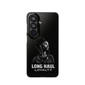 Phone Case — "Long Haul Loyalty" Black Portrait Snap Case