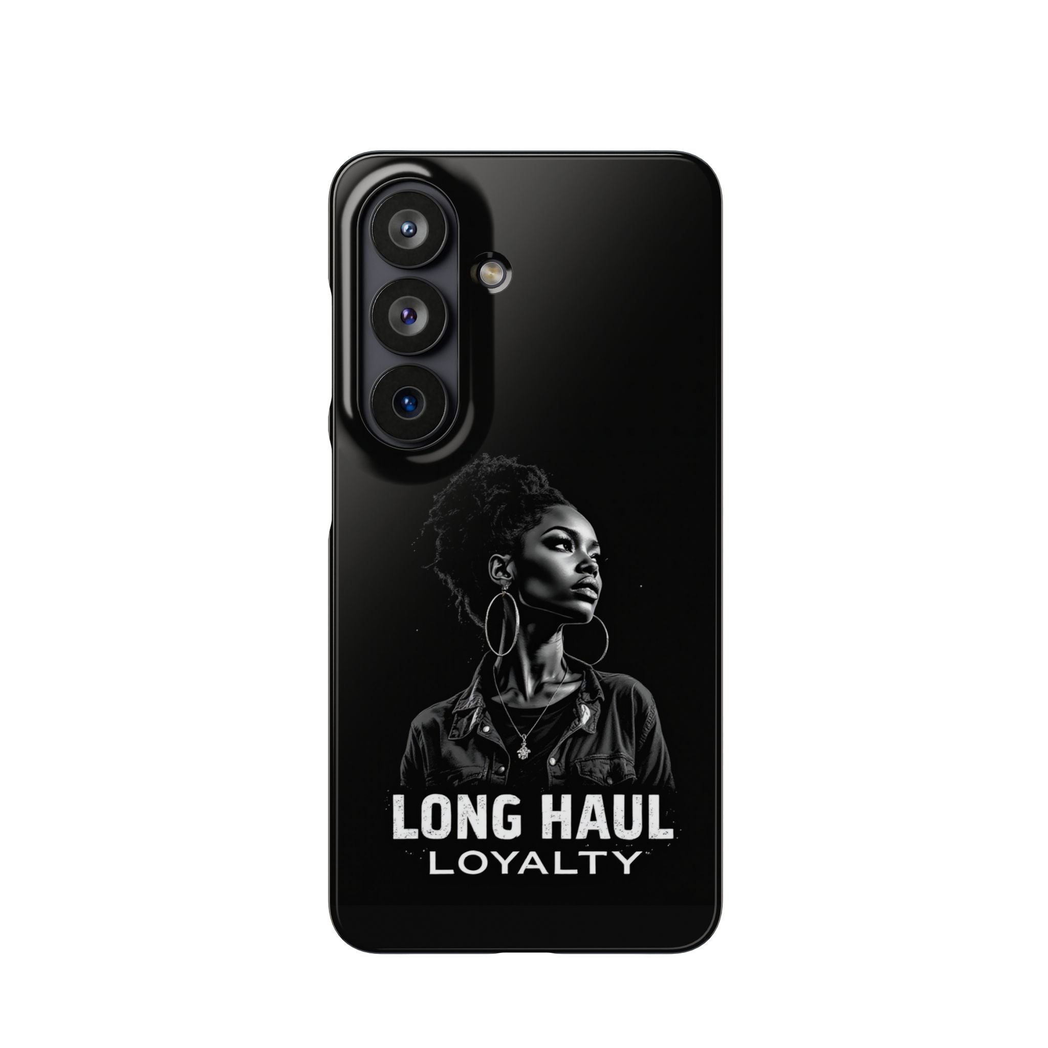 Phone Case — "Long Haul Loyalty" Black Portrait Snap Case