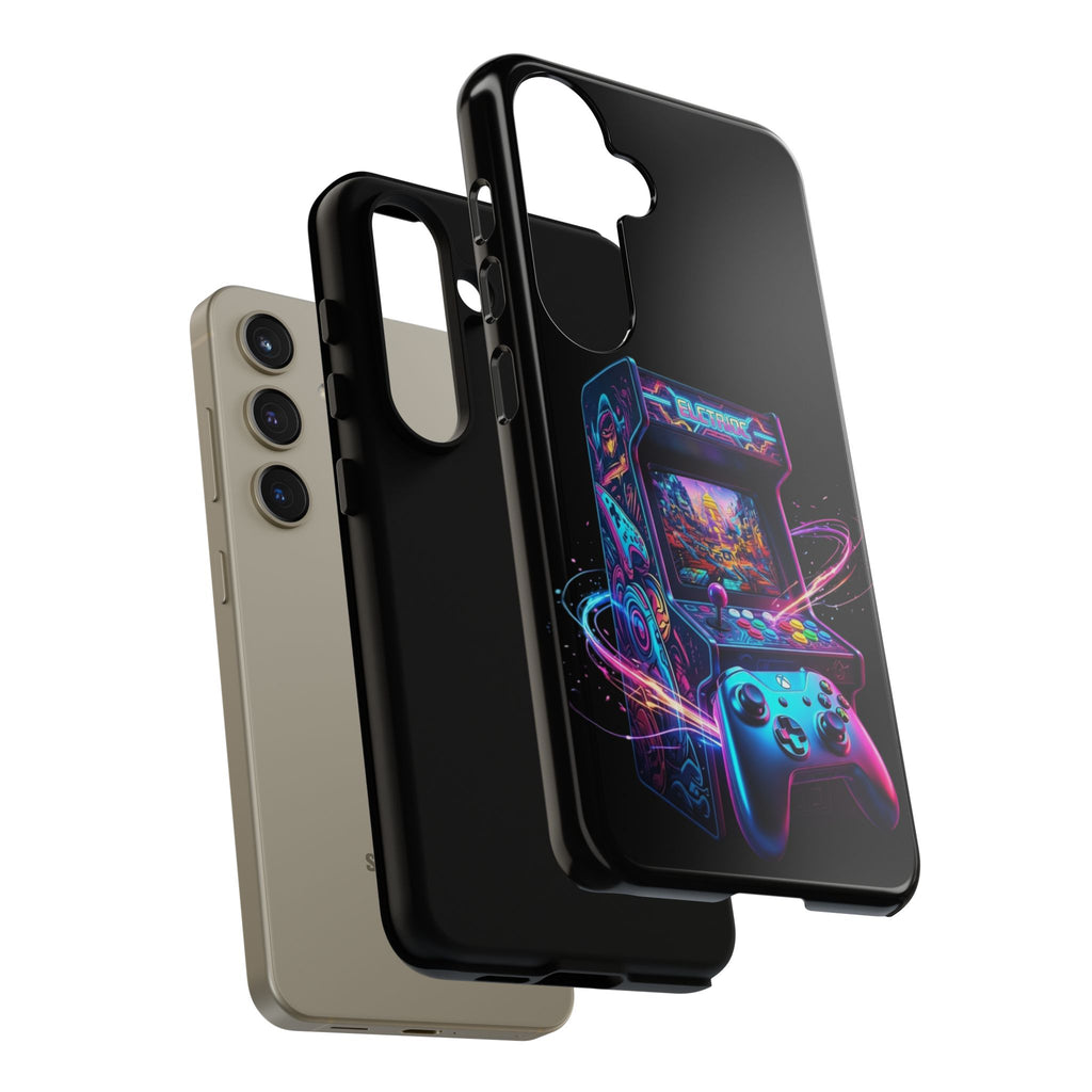 Retro Arcade Phone Case — Neon Gaming Controller Design