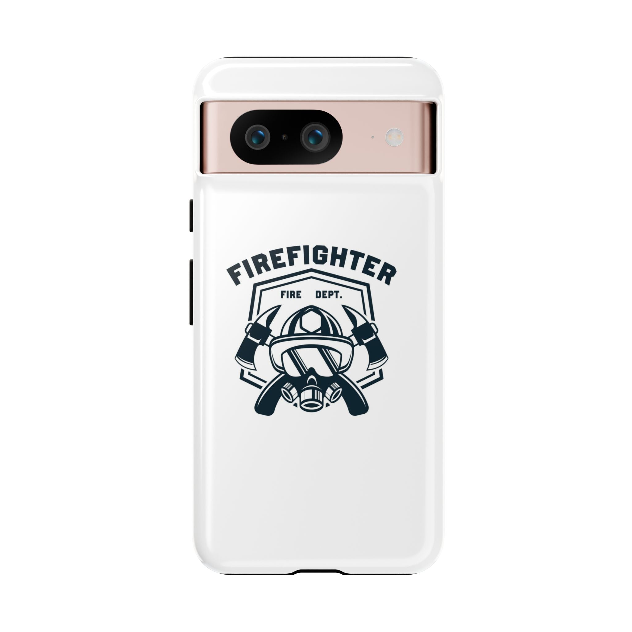 Firefighter Tough Phone Case — Fire Dept Helmet & Axes Protective Cover
