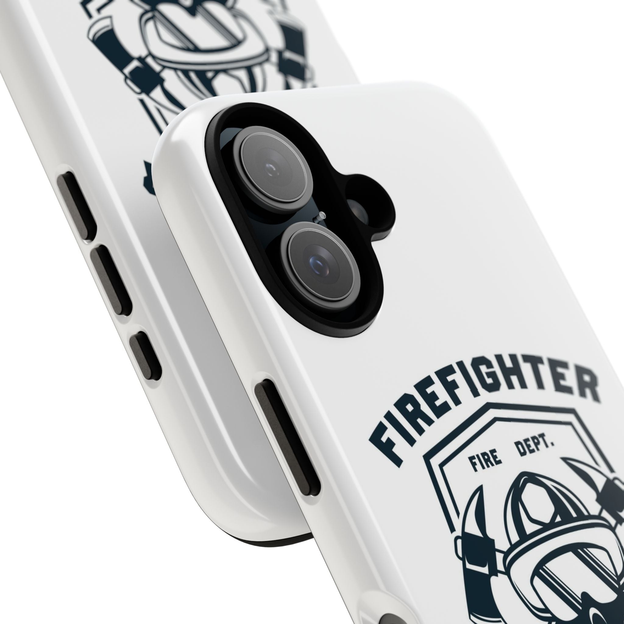 Firefighter Tough Phone Case — Fire Dept Helmet & Axes Protective Cover
