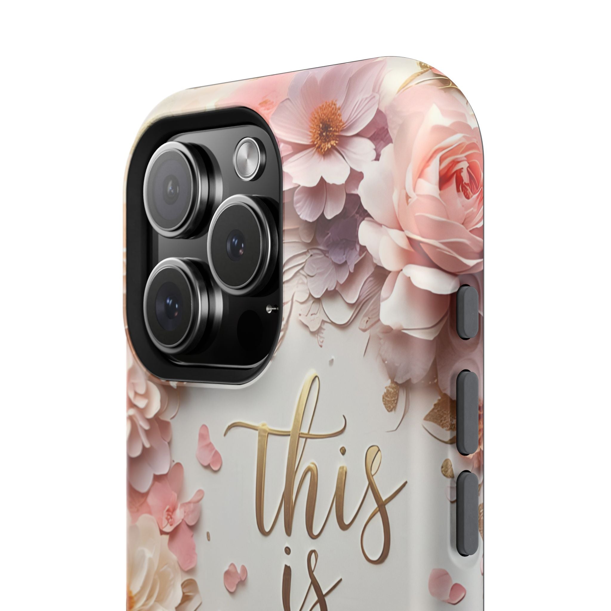 Floral "This Is Me" Phone Case — Impact-Resistant Floral Protective Cover