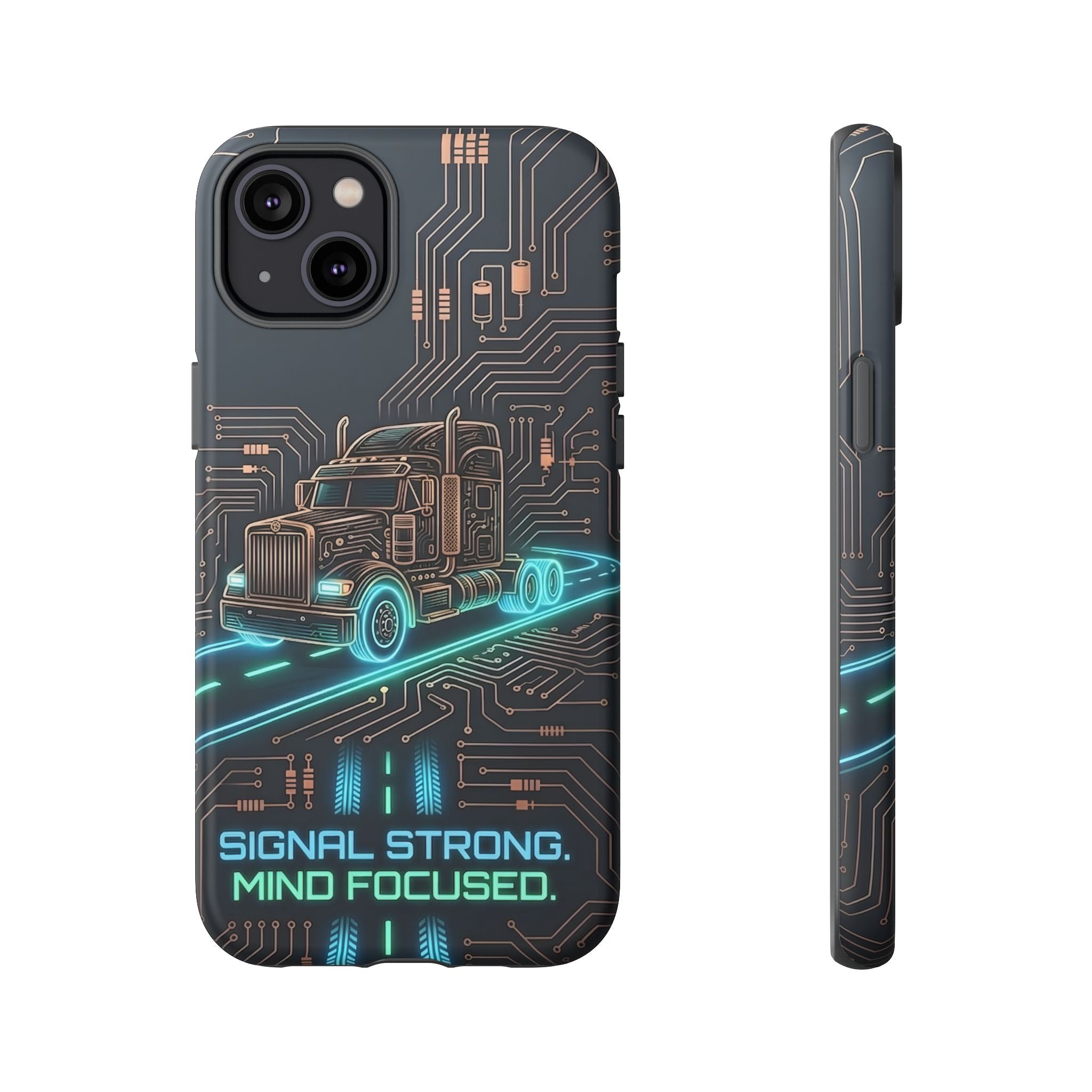 Truck Driver Gamer Phone Case — “Real Life. No Pause Button.”