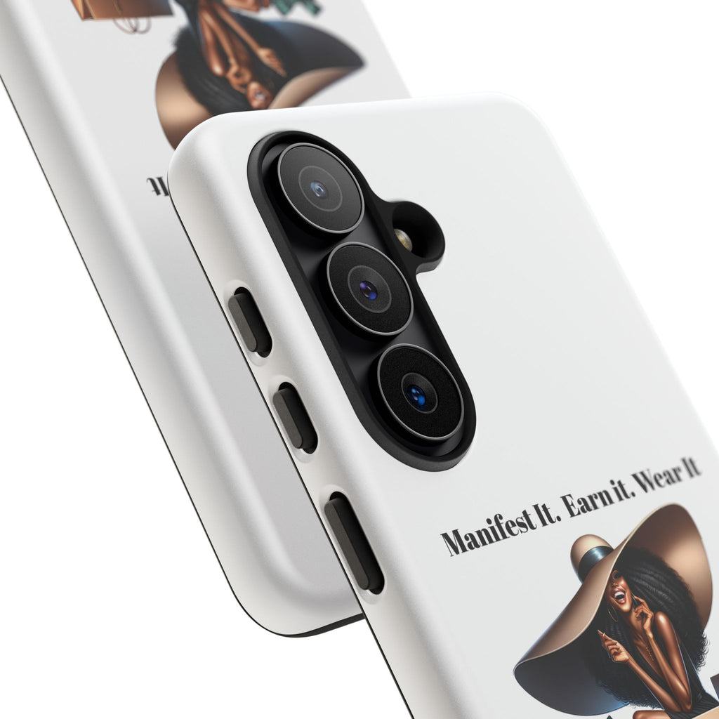 Phone Case - "Manifest It. Earn It. Wear It." Chic Shopper Design