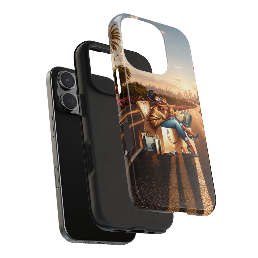 Sunset Roadtrip Tough Phone Case — Relaxed Traveler Design