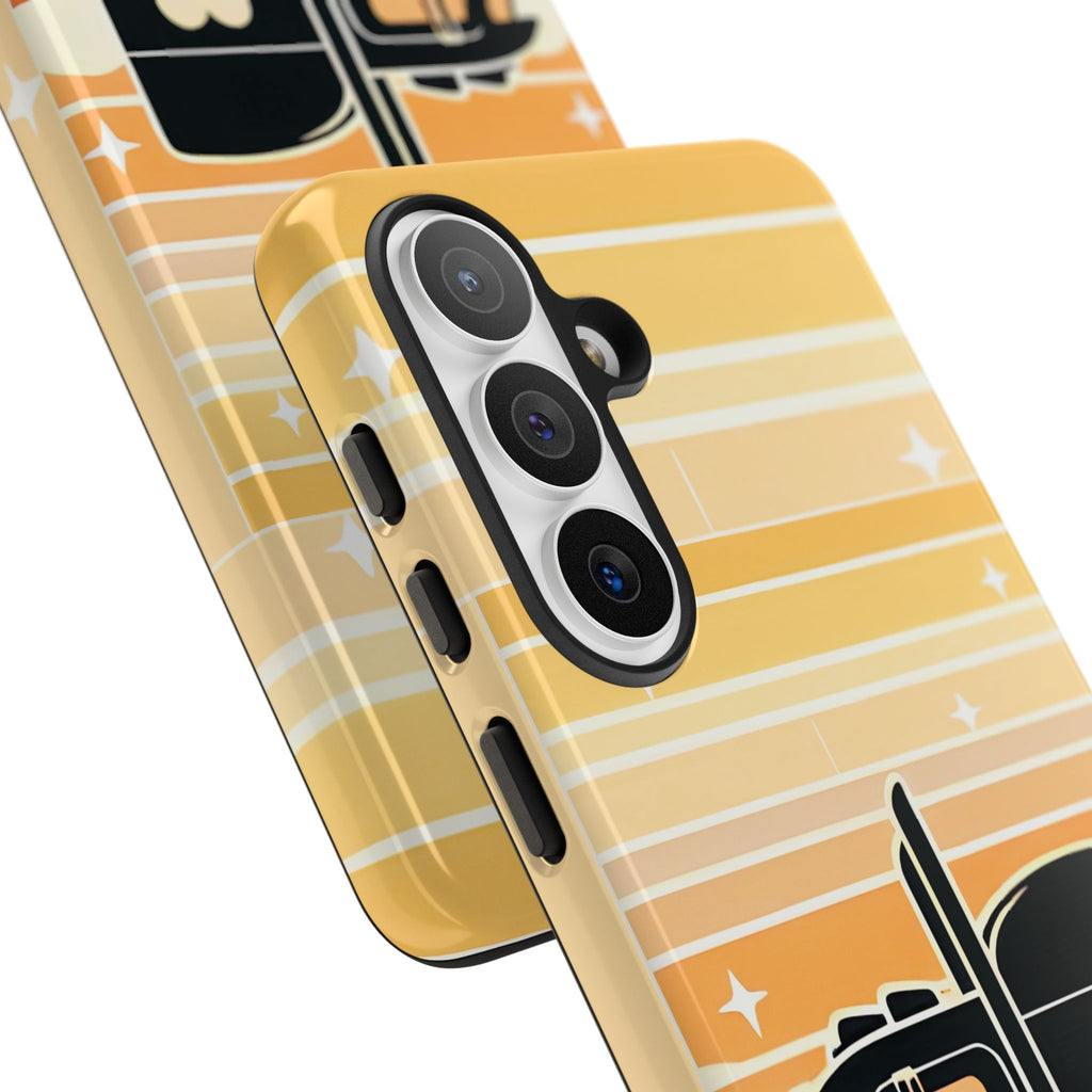 Trucker Heart Phone Case — Retro Semi Truck Protective Phone Cover