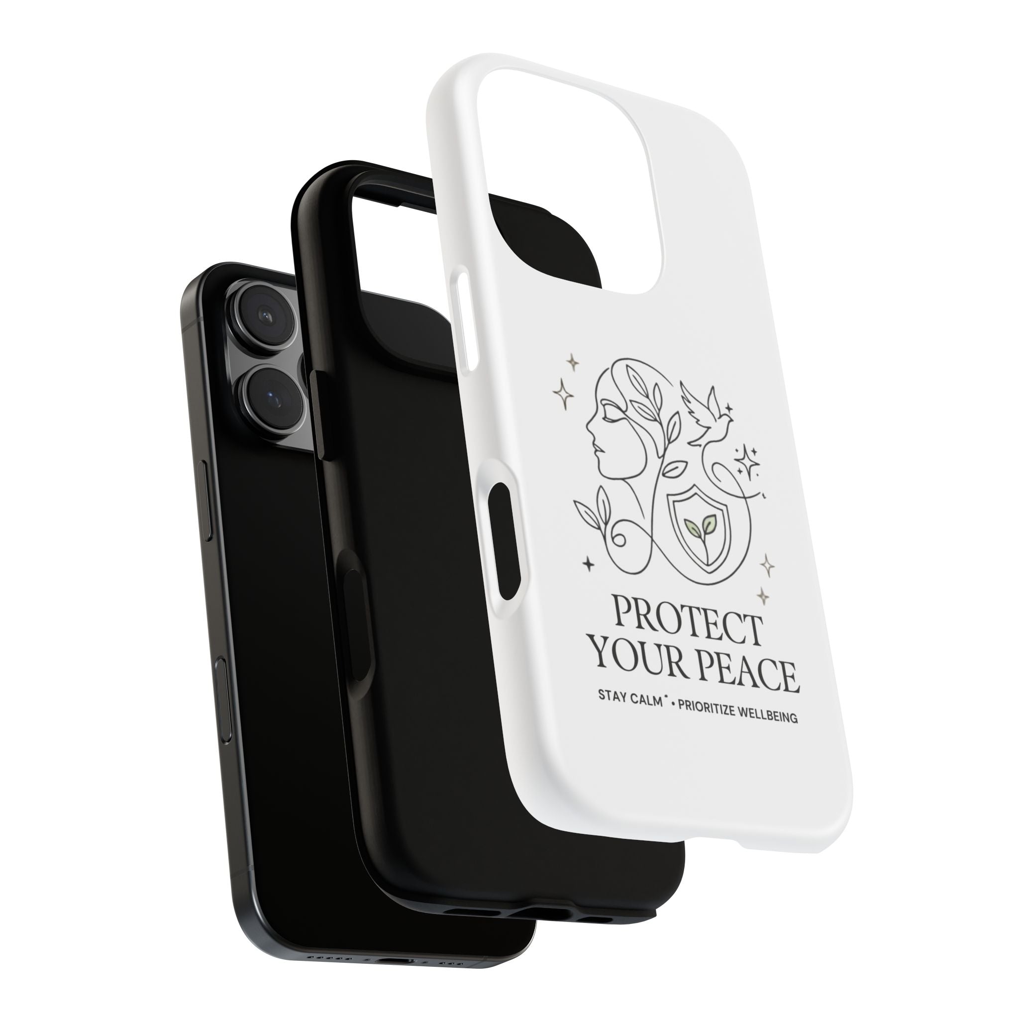 Protect Your Peace Phone Case – Minimalist Wellness iPhone Cover