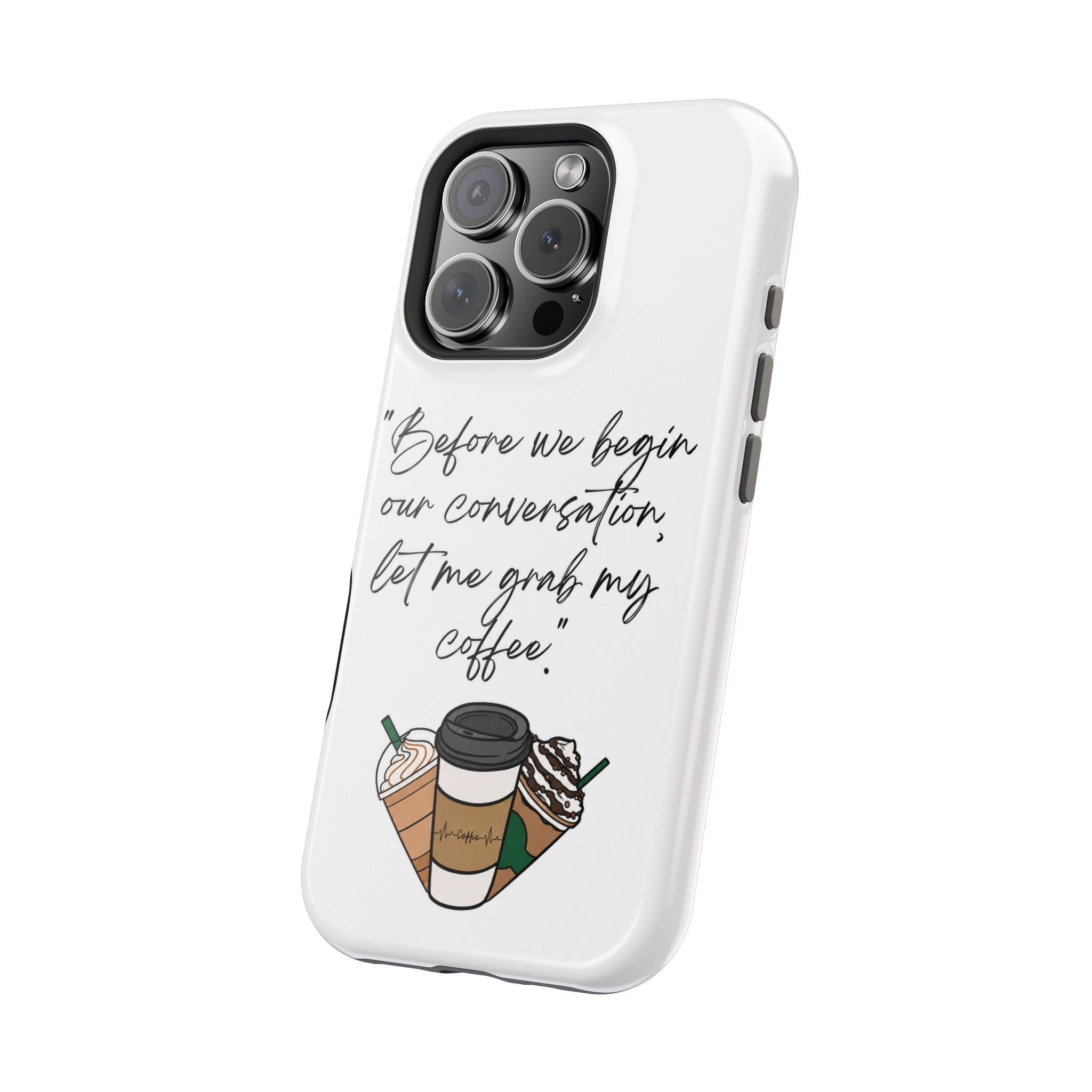 Coffee Quote Magnetic Impact-Resistant Phone Case