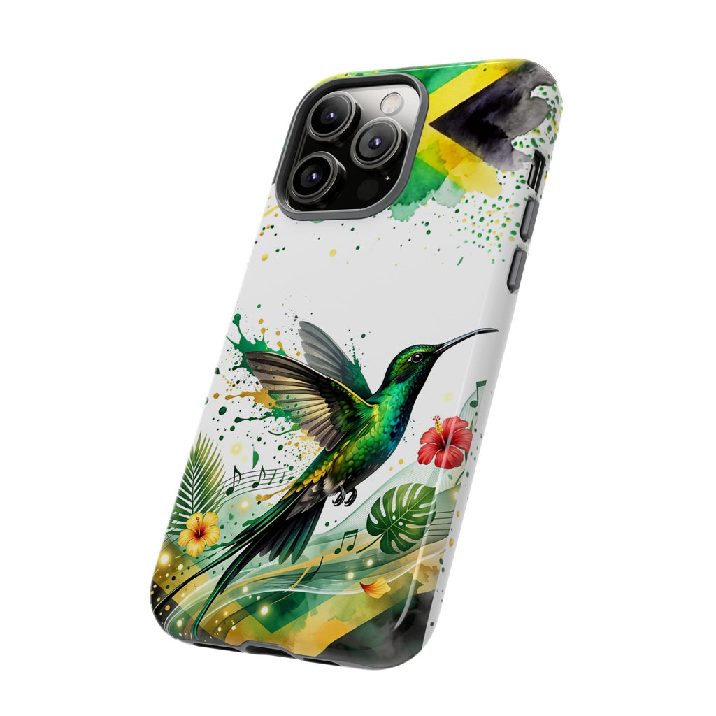 Hummingbird Jamaica Tough Phone Case – Tropical Floral Protective Cover