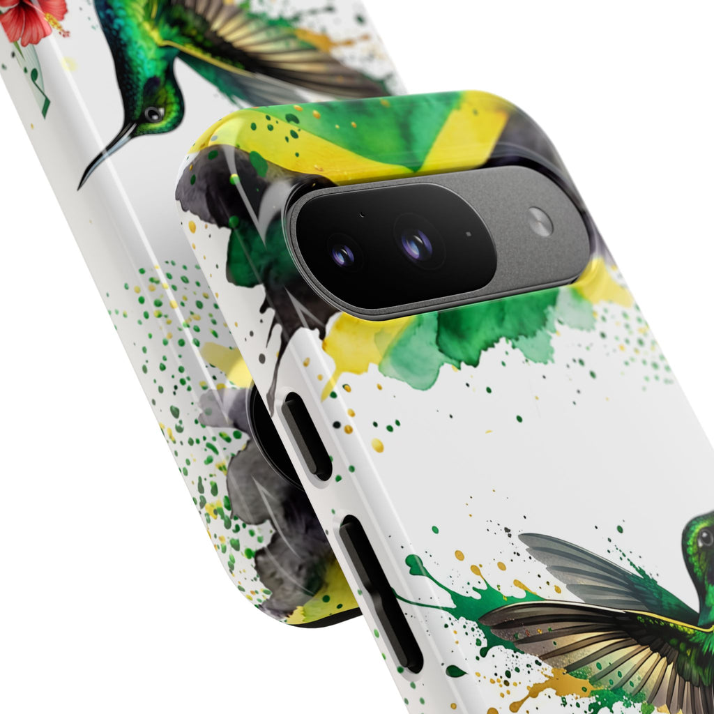 Hummingbird Jamaica Tough Phone Case – Tropical Floral Protective Cover