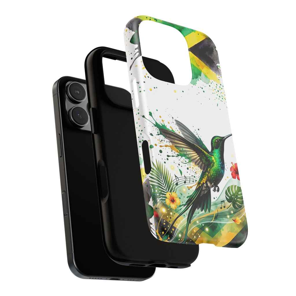 Hummingbird Jamaica Tough Phone Case – Tropical Floral Protective Cover