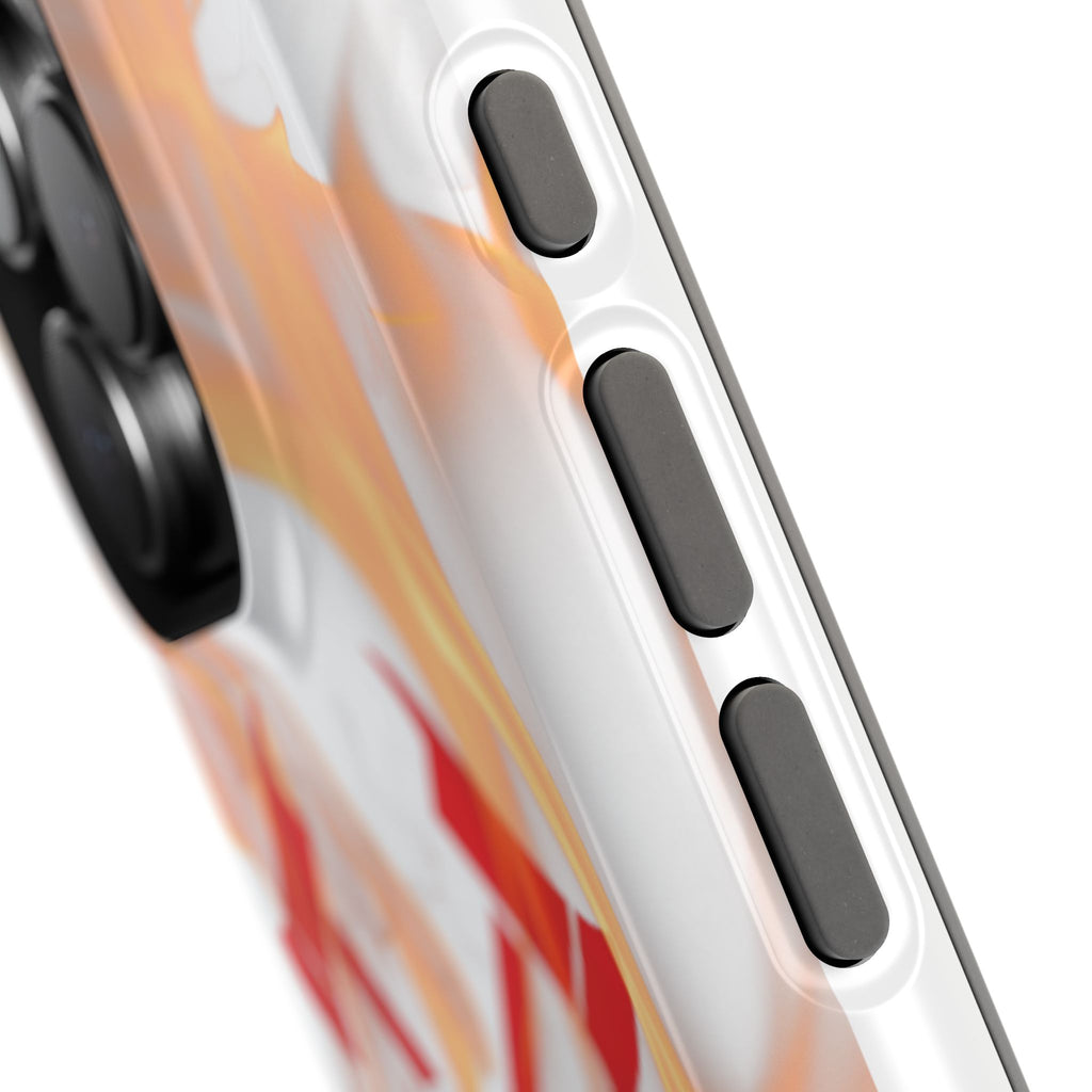 Firefighters Magnetic Impact-Resistant Phone Case — Flame Design with Maltese Cross