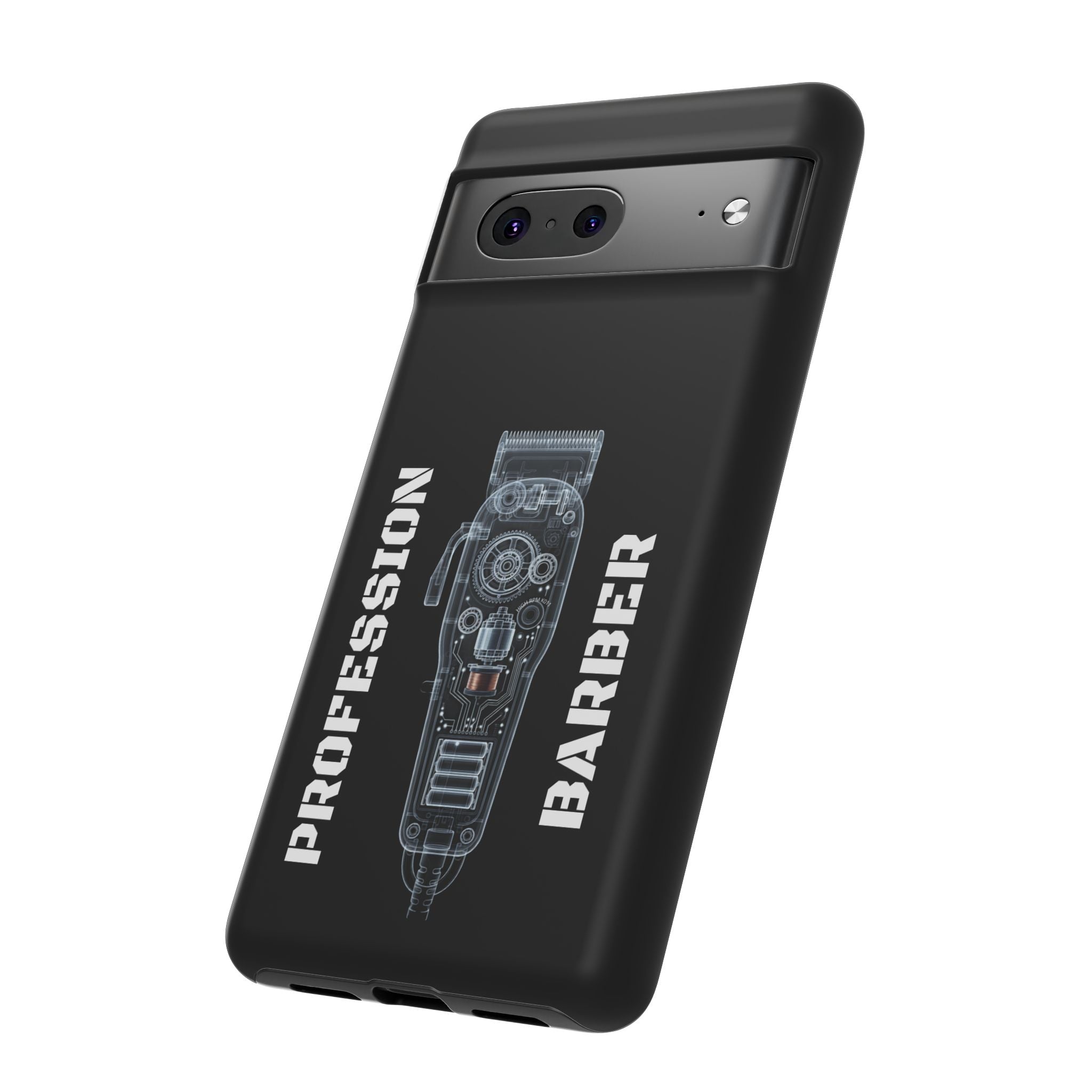 Barber Clip Cord X‑Ray Tough Phone Case – Professional Barber Gift