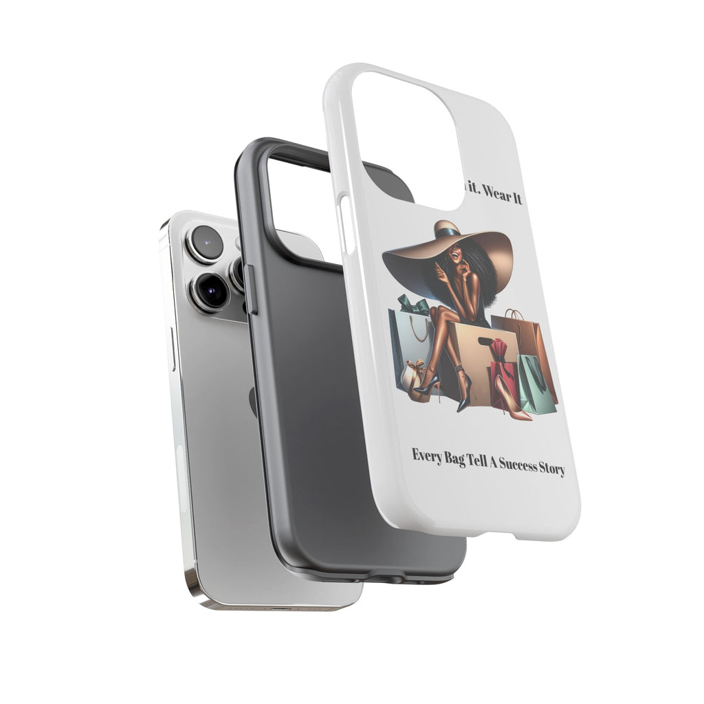 Phone Case - "Manifest It. Earn It. Wear It." Chic Shopper Design