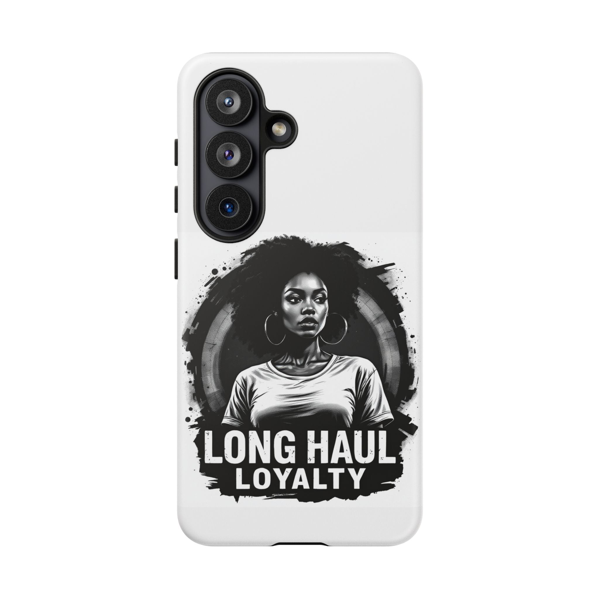Phone Case — "Long Haul Loyalty" Black & White Portrait Protective Case