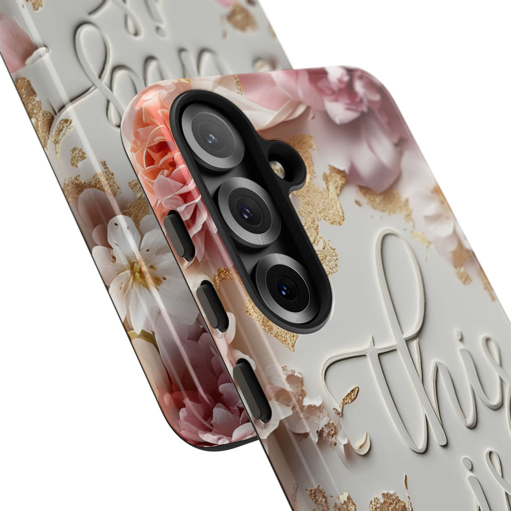 Phone Case — "This Is Me" Floral Tough Case