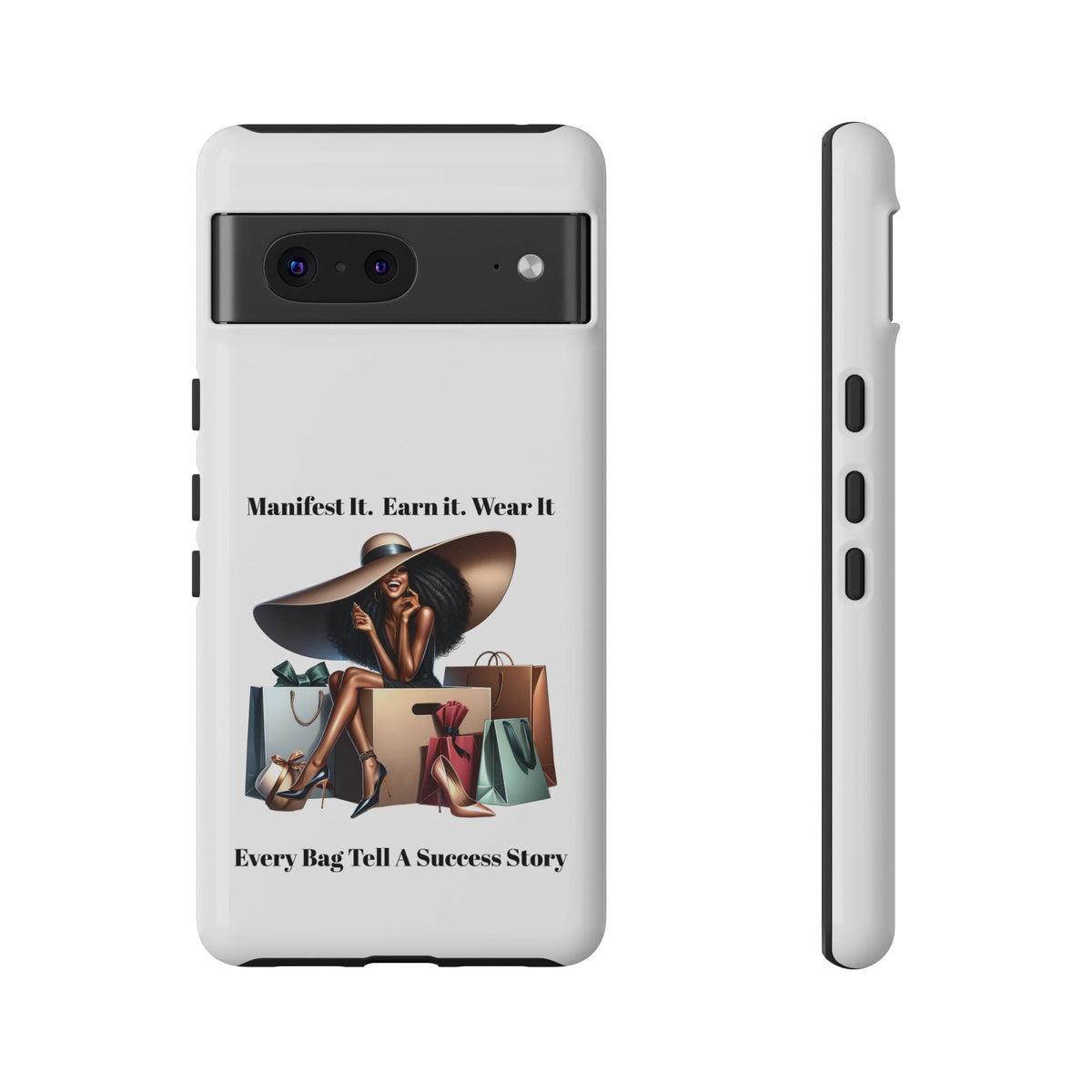 Phone Case - "Manifest It. Earn It. Wear It." Chic Shopper Design
