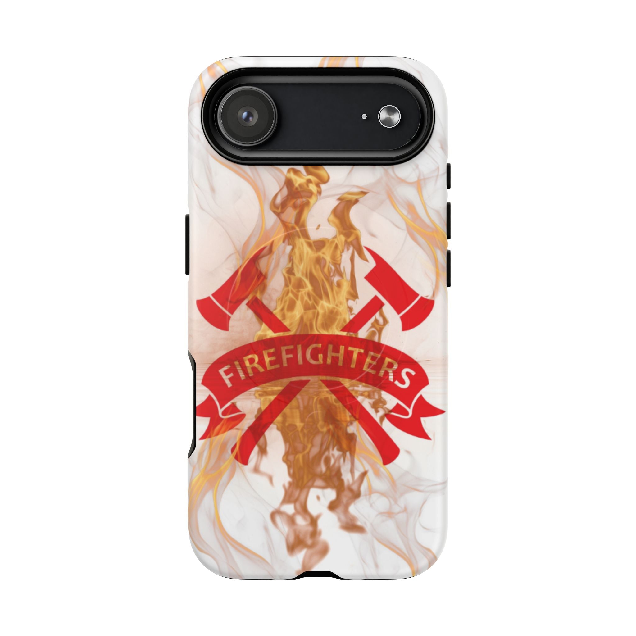 Firefighter Emblem Tough Magnetic Phone Case — Flame Design