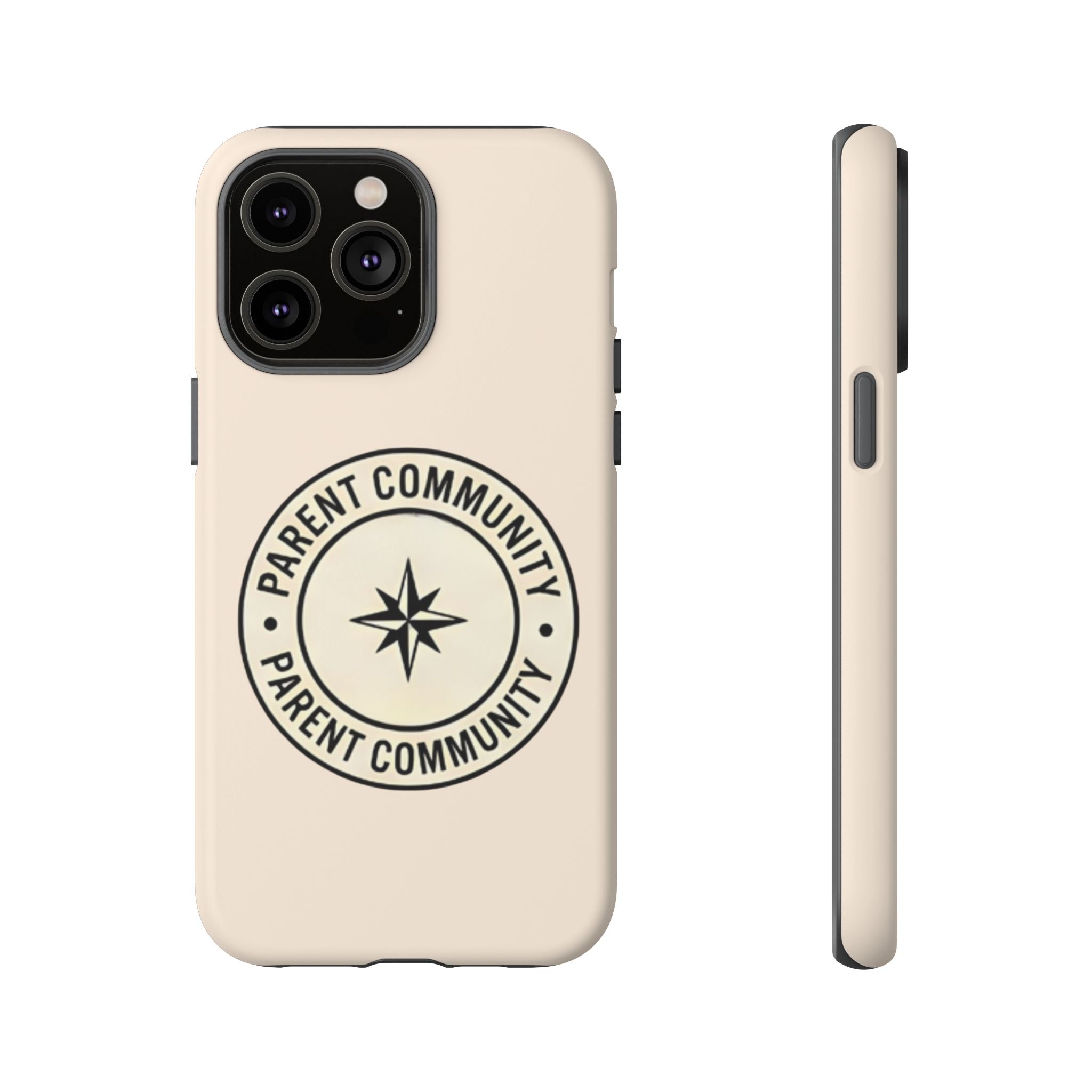 Parent Community Tough Phone Case — Durable Compass Logo Protective Cover