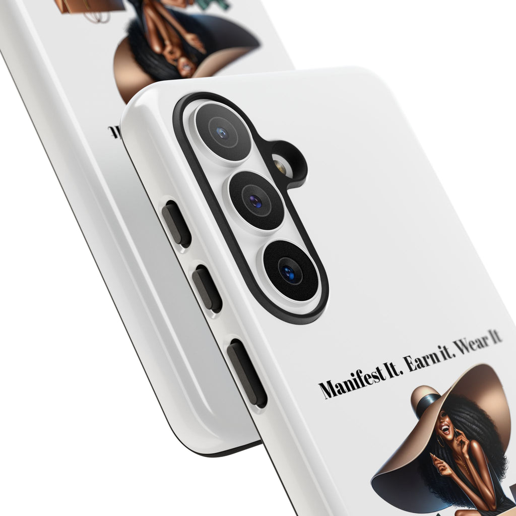 Phone Case - "Manifest It. Earn It. Wear It." Chic Shopper Design