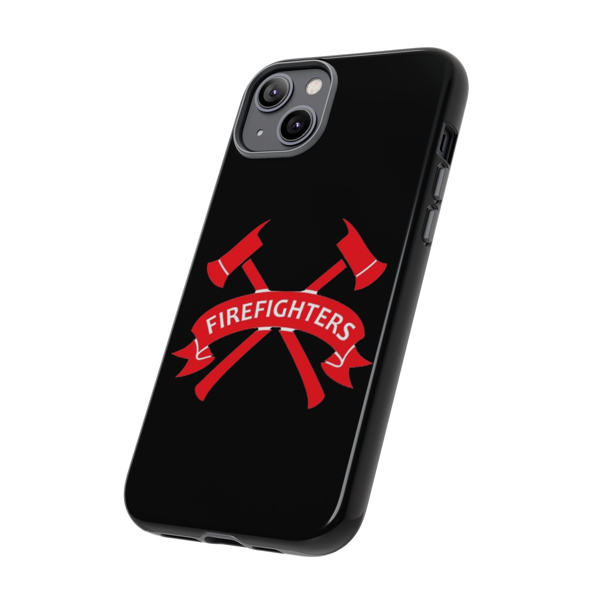 Firefighters Tough Phone Case — Red Crossed Axes Design