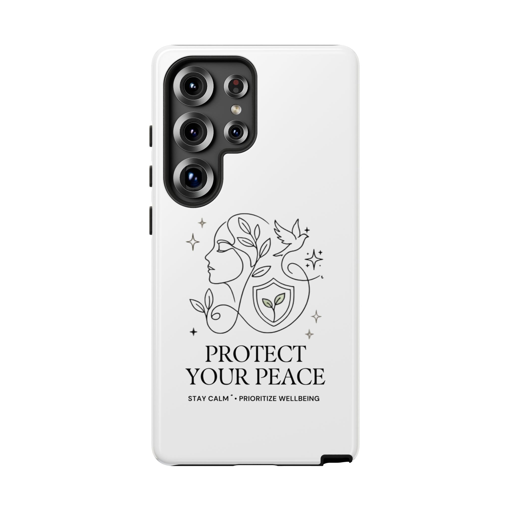 Protect Your Peace Phone Case – Minimalist Wellness iPhone Cover