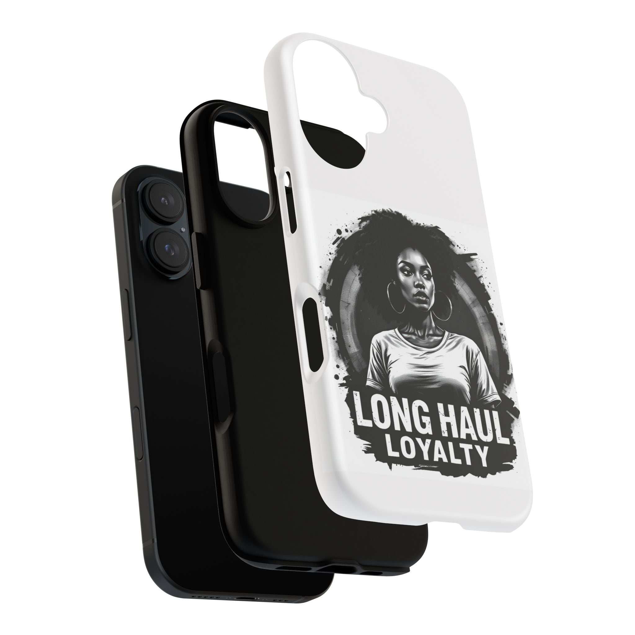 Phone Case — "Long Haul Loyalty" Black & White Portrait Protective Case