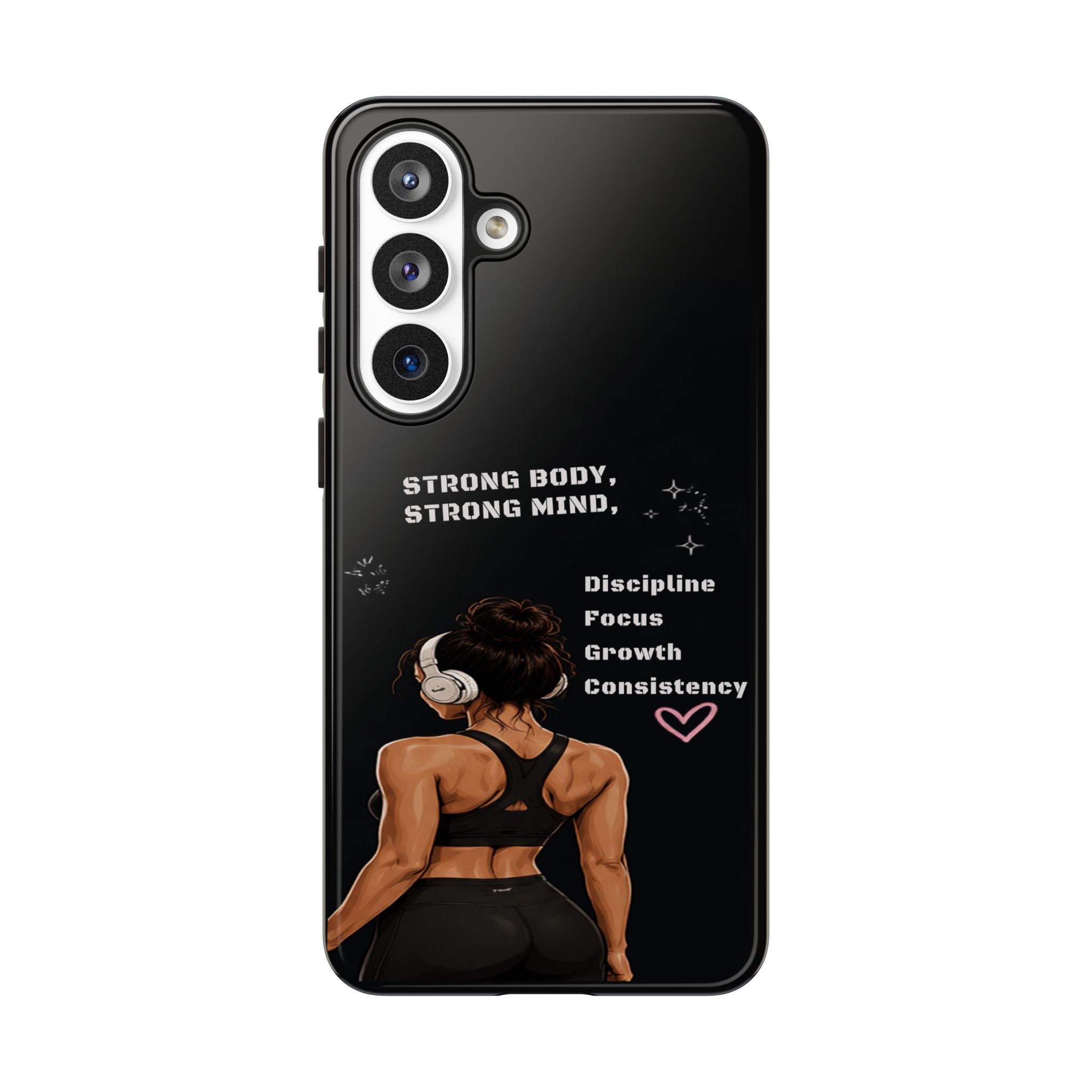 Strong Body, Strong Mind Phone Case — Motivational Fitness Protective Case