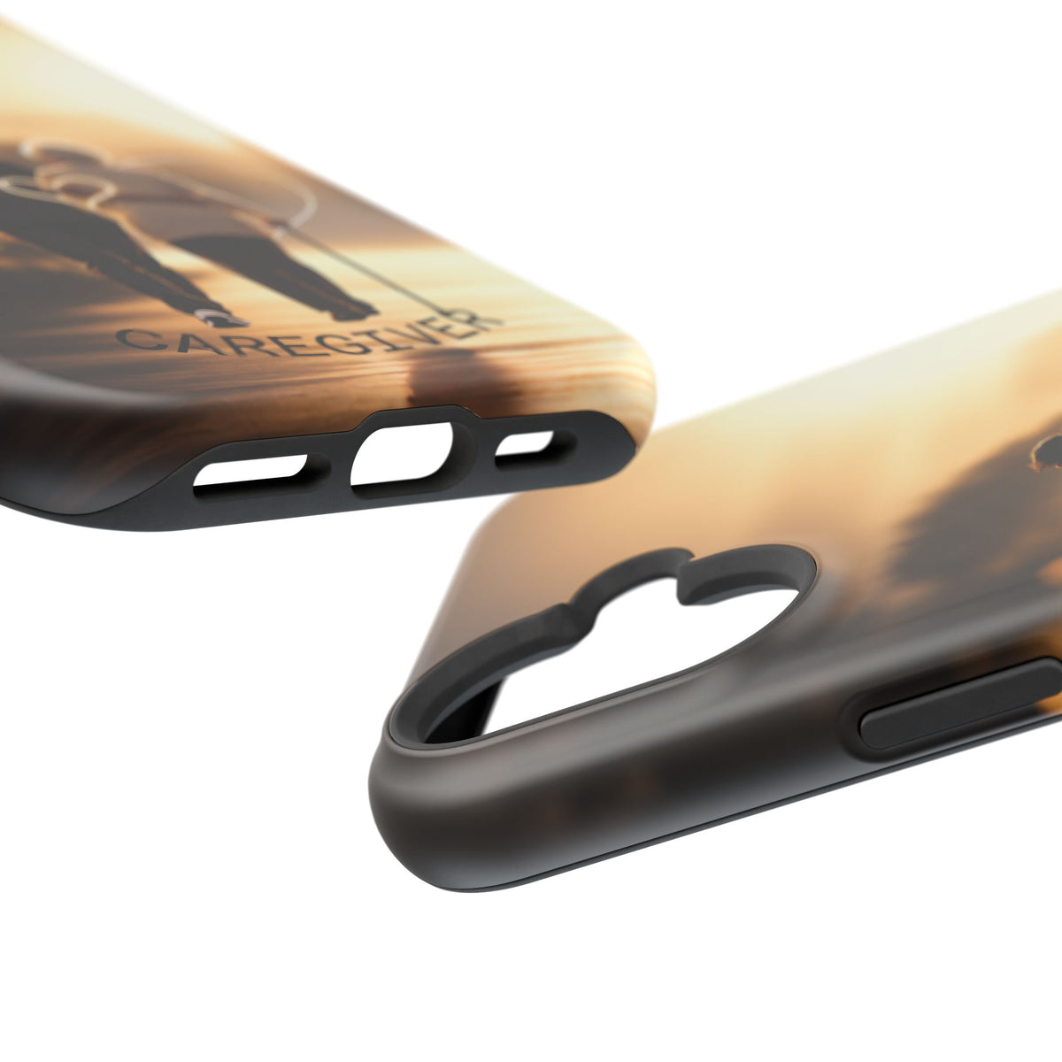 Caregiver Phone Case — Impact-Resistant Protective Case with Heart Design