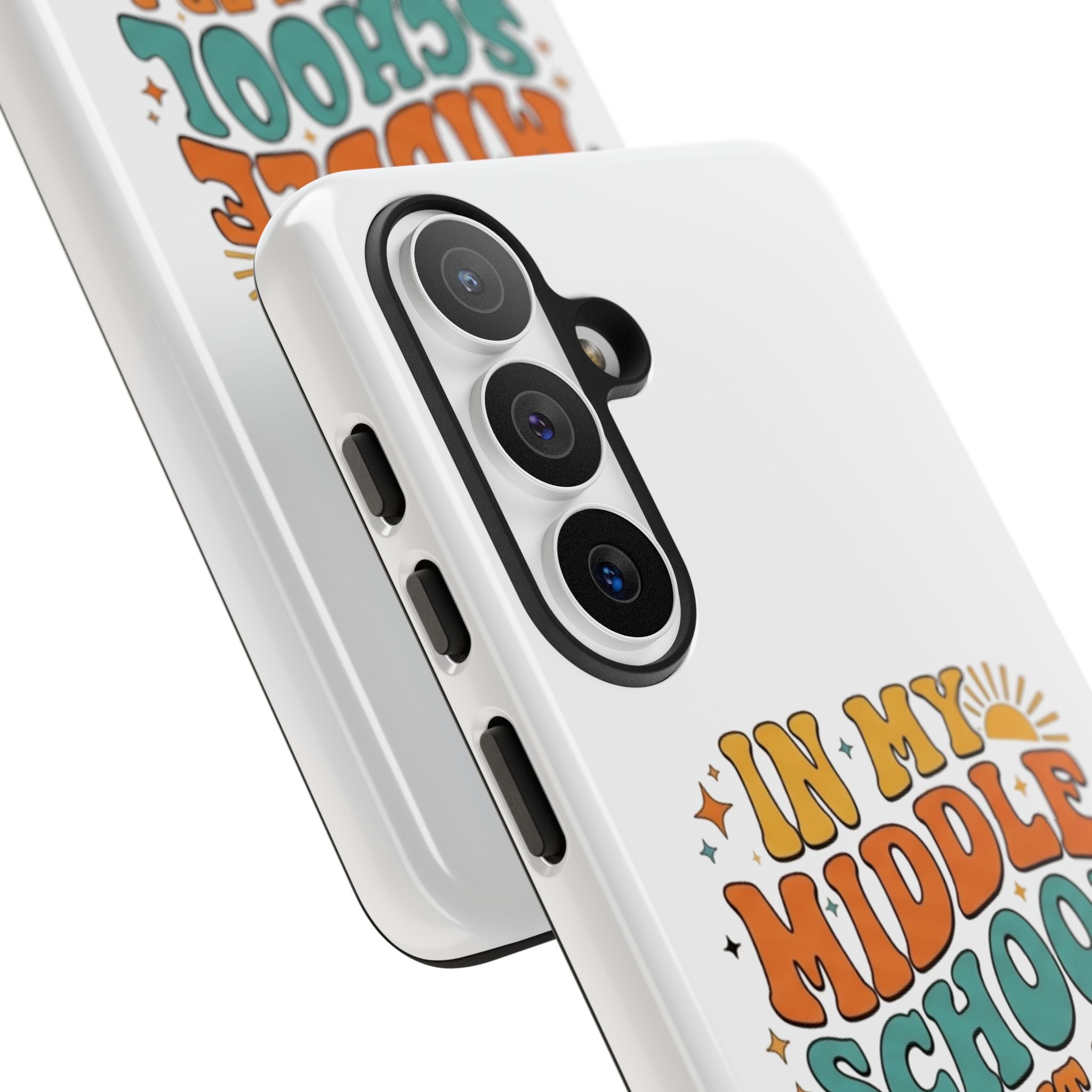 Middle School Parent Phone Case — "In My Middle School Parent Era" Retro Design