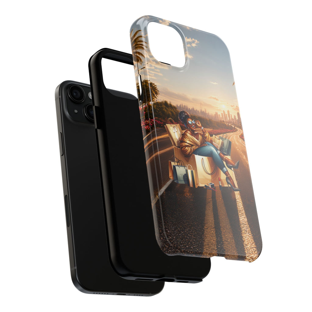 Sunset Roadtrip Tough Phone Case — Relaxed Traveler Design