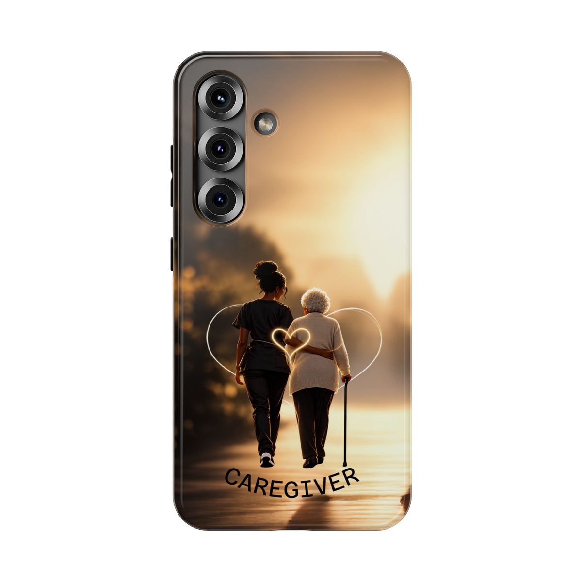Caregiver Phone Case — Impact-Resistant Protective Case with Heart Design