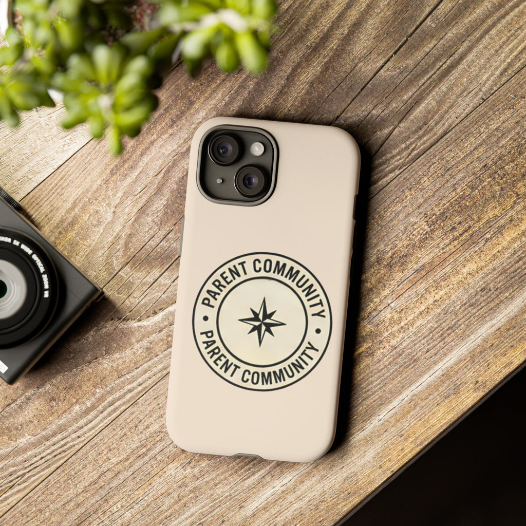 Parent Community Tough Phone Case — Durable Compass Logo Protective Cover