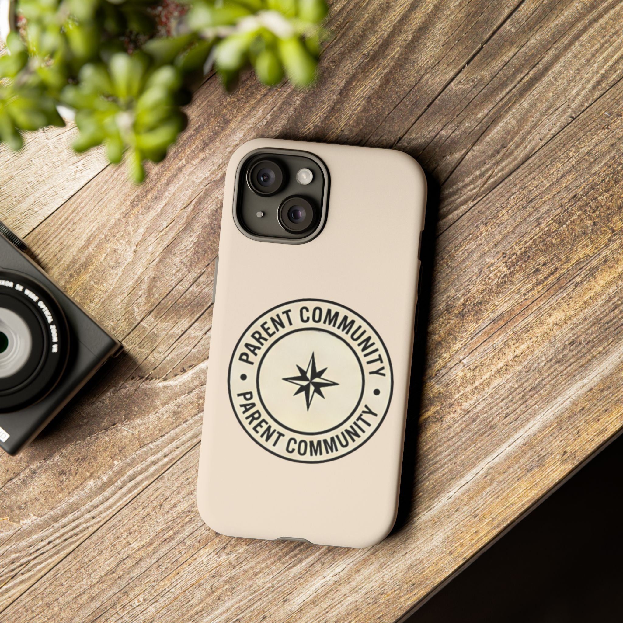 Parent Community Tough Phone Case — Durable Compass Logo Protective Cover